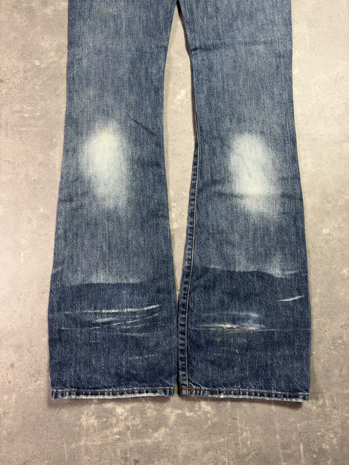 Miss Sixty Miss Sixty Flared Washed Flip Tommy Vintage Jeans 29 Bootcut Size 29" - 16 Thumbnail