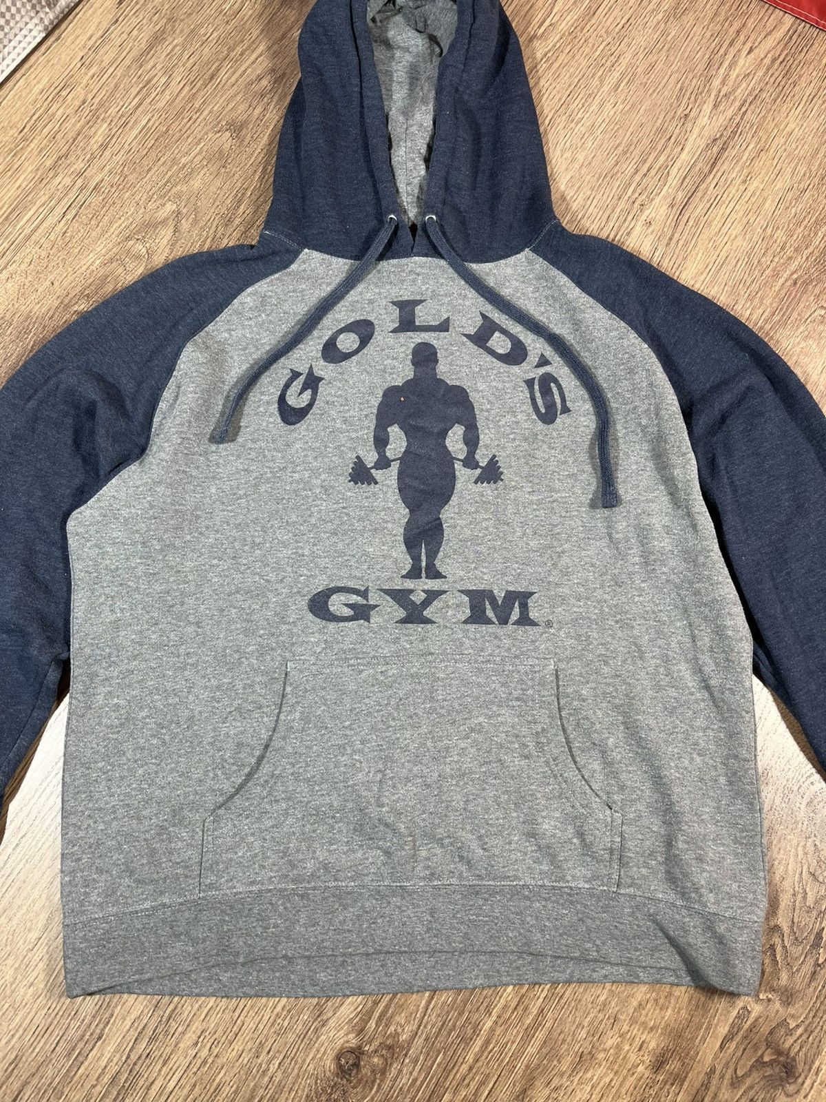 Vintage Vintage Gold’s Gym Hoodie Big Logo Size US L / EU 52-54 / 3 - 4 Thumbnail