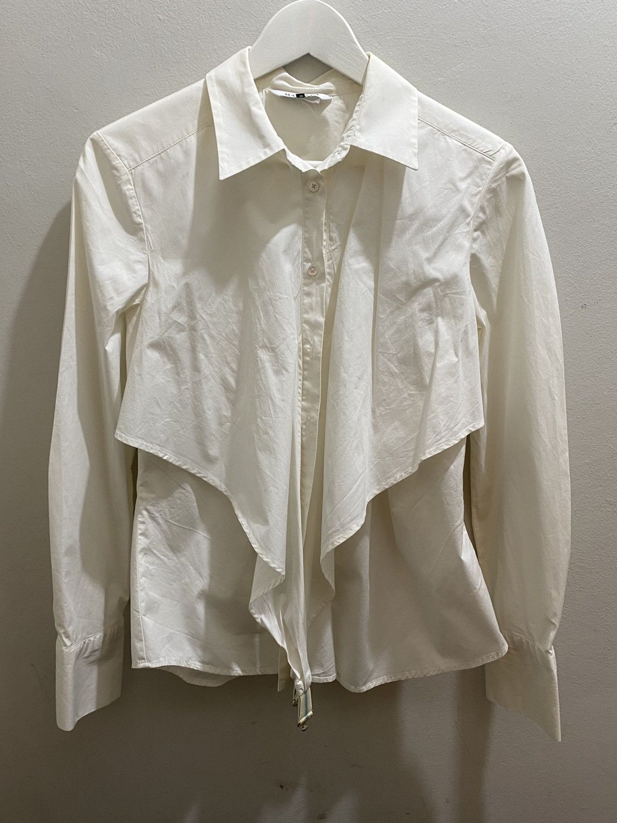 Marella MARELLA WHITE COTTON SHIRT Size M / US 6-8 / IT 42-44 - 1 Thumbnail