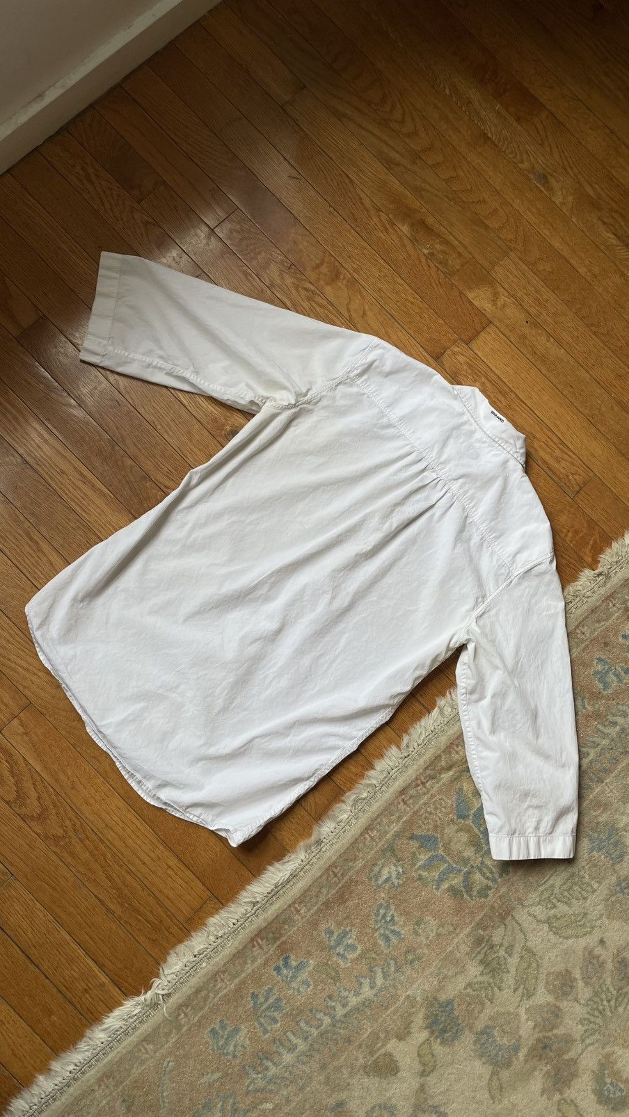 Dsquared2 DSquared2 Made in Italy White Buttonup with Painter Sleeves Size US S / EU 44-46 / 1 - 9 Thumbnail