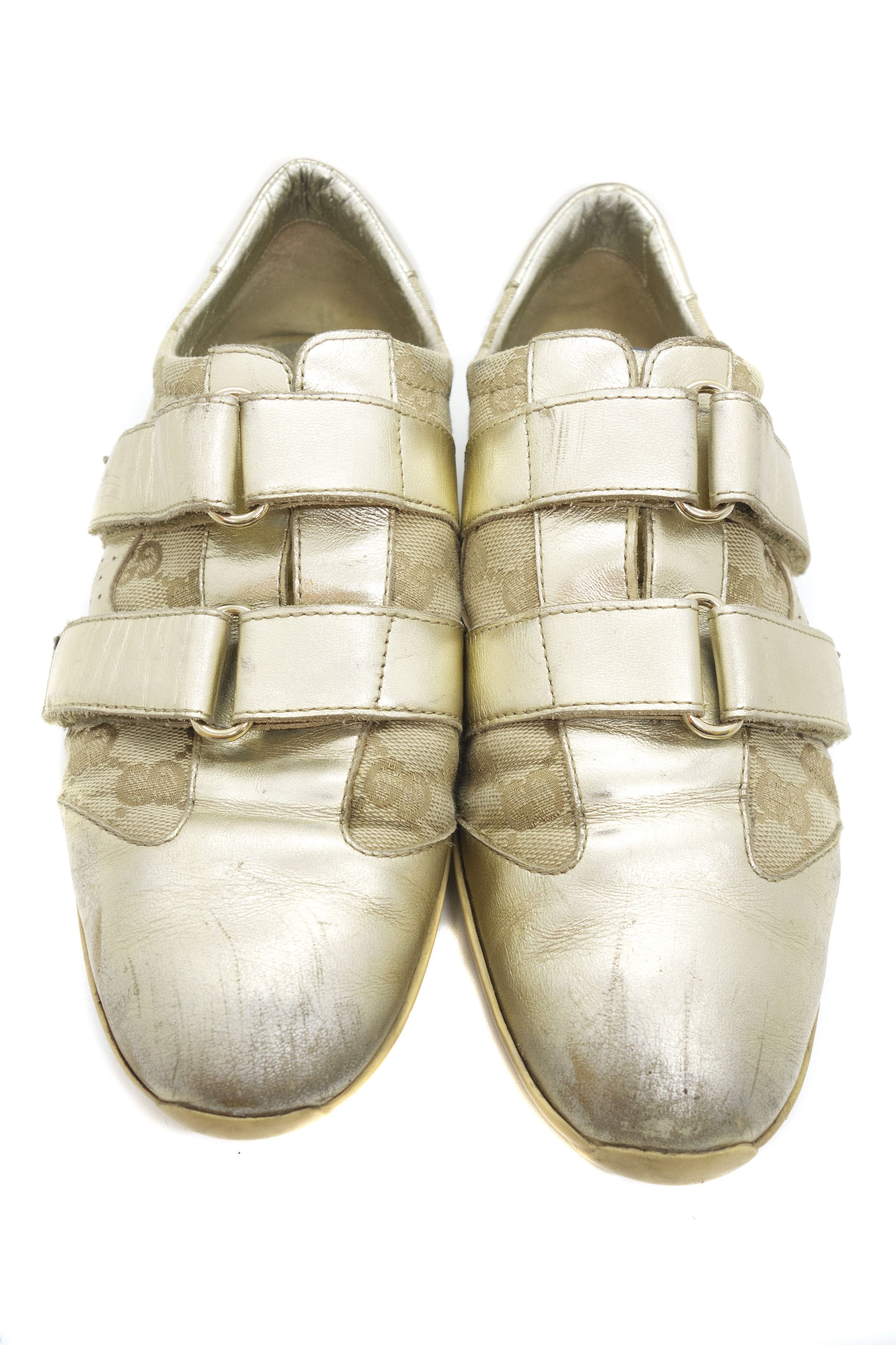 Gucci 00S Tom Ford Era GG Velcro Low Sneakers Size US 7 / IT 37 - 3 Thumbnail