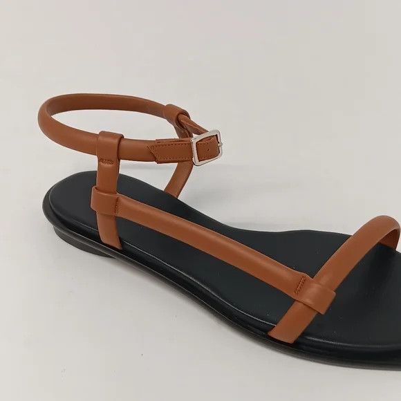 Lafayette 148 LAFAYETTE148 Copper Calfskin Leather City Sandals - US8.5 Size US 8.5 / IT 38.5 - 8 Thumbnail
