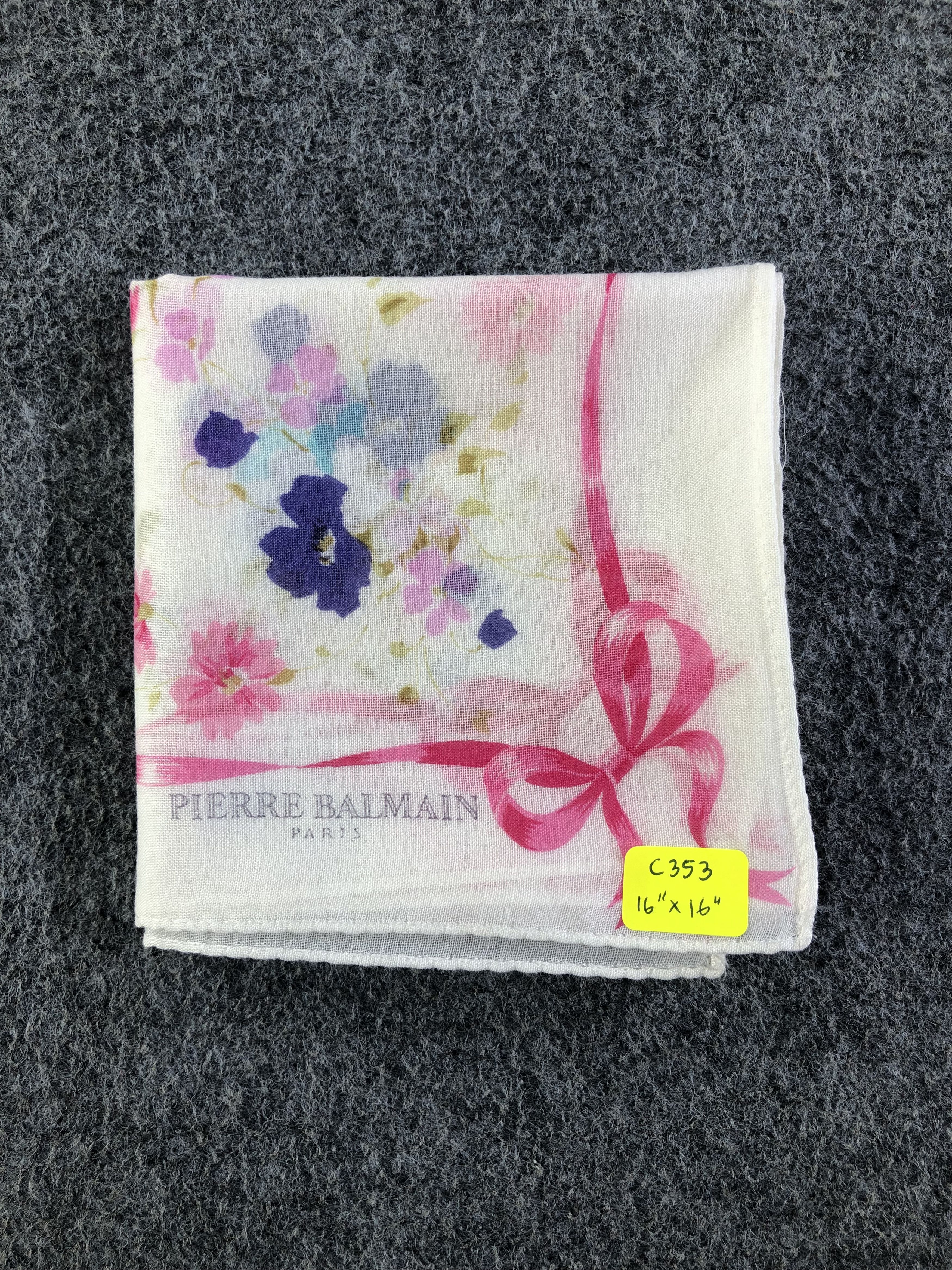 Pierre Balmain Pierre Balmain Handkerchief / Bandana / Neckerchief C353 Size ONE SIZE - 6 Thumbnail