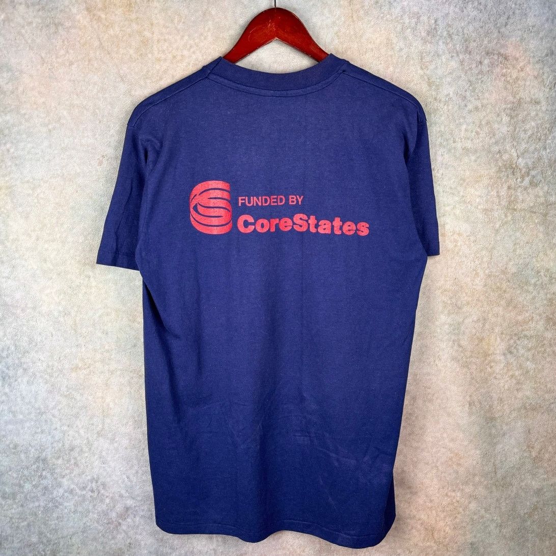 Vintage VTG 90s Penn University T Shirt Mens Sz L Blue Single Size US L / EU 52-54 / 3 - 8 Thumbnail