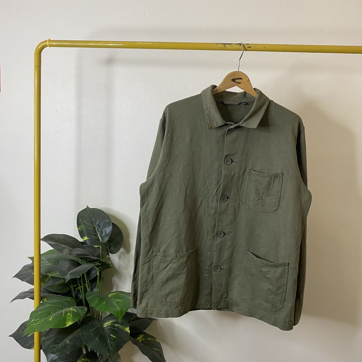 Uniqlo Uniqlo Worker Chore Jacket Olive Green Size US L / EU 52-54 / 3 - 1 Thumbnail