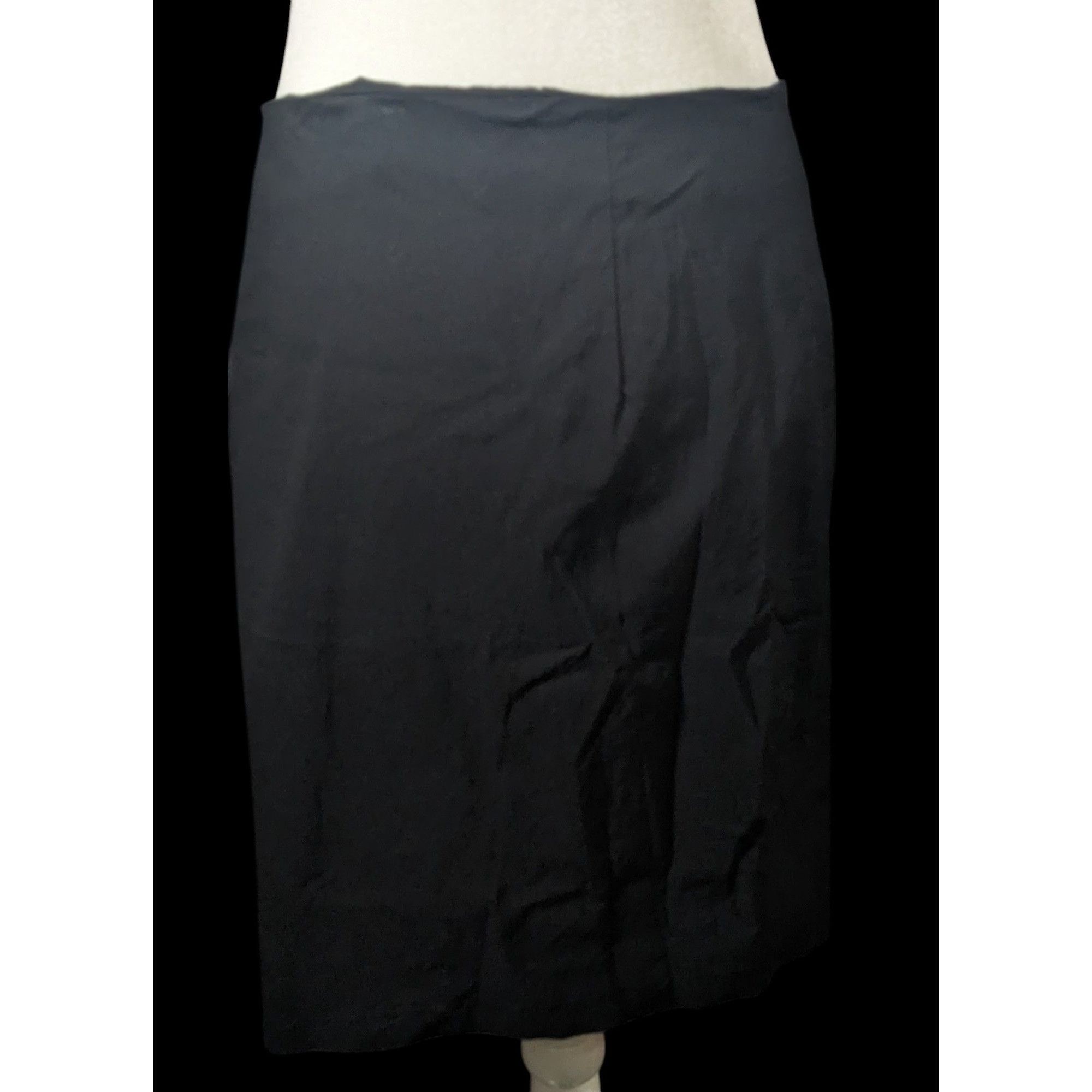 Insight Insight Gothic Black And White Asymmetrical Knee Length Skir Size 28" / US 6 / IT 42 - 3 Thumbnail
