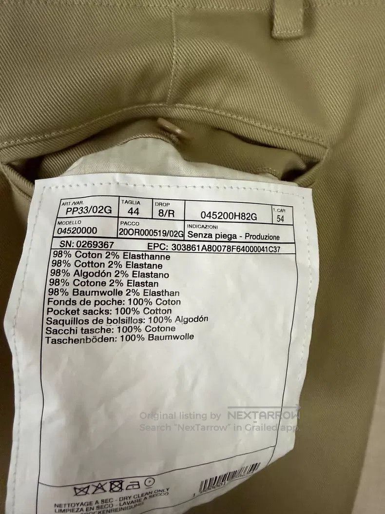 Hermes Hermes Men's Spring and Autumn Gabardine Casual Pants Size US 28 / EU 44 - 6 Thumbnail