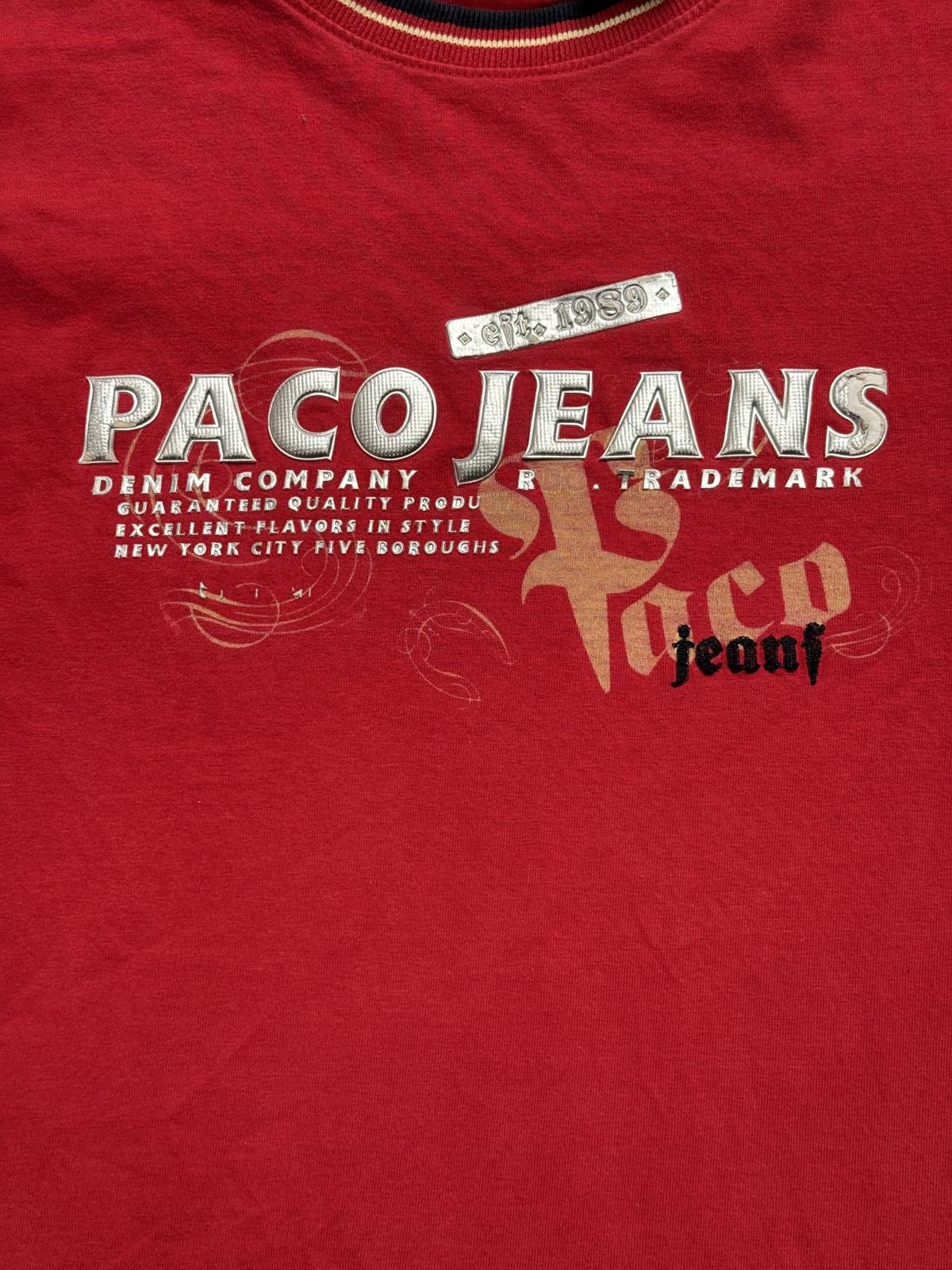 Guess VTG Paco Jeans T-shirt - Y2K Denim Company Tee XL Size XL / US 12-14 / IT 48-50 - 3 Thumbnail