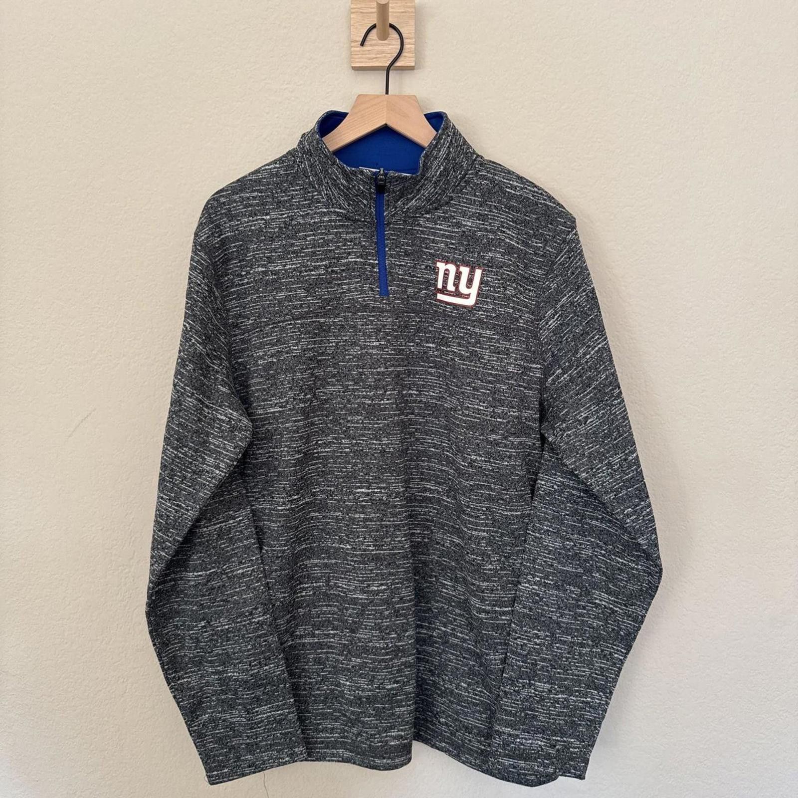 Unknown London Men's Gray Quarter-Zip Sweatshirt with NY Logo Size US L / EU 52-54 / 3 - 1 Thumbnail