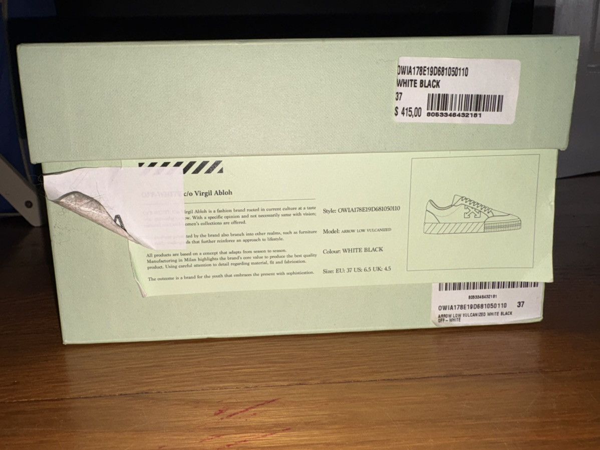 Off-White Off-White Arrow Low Vulcanized Size US 6.5 / IT 36.5 - 8 Thumbnail