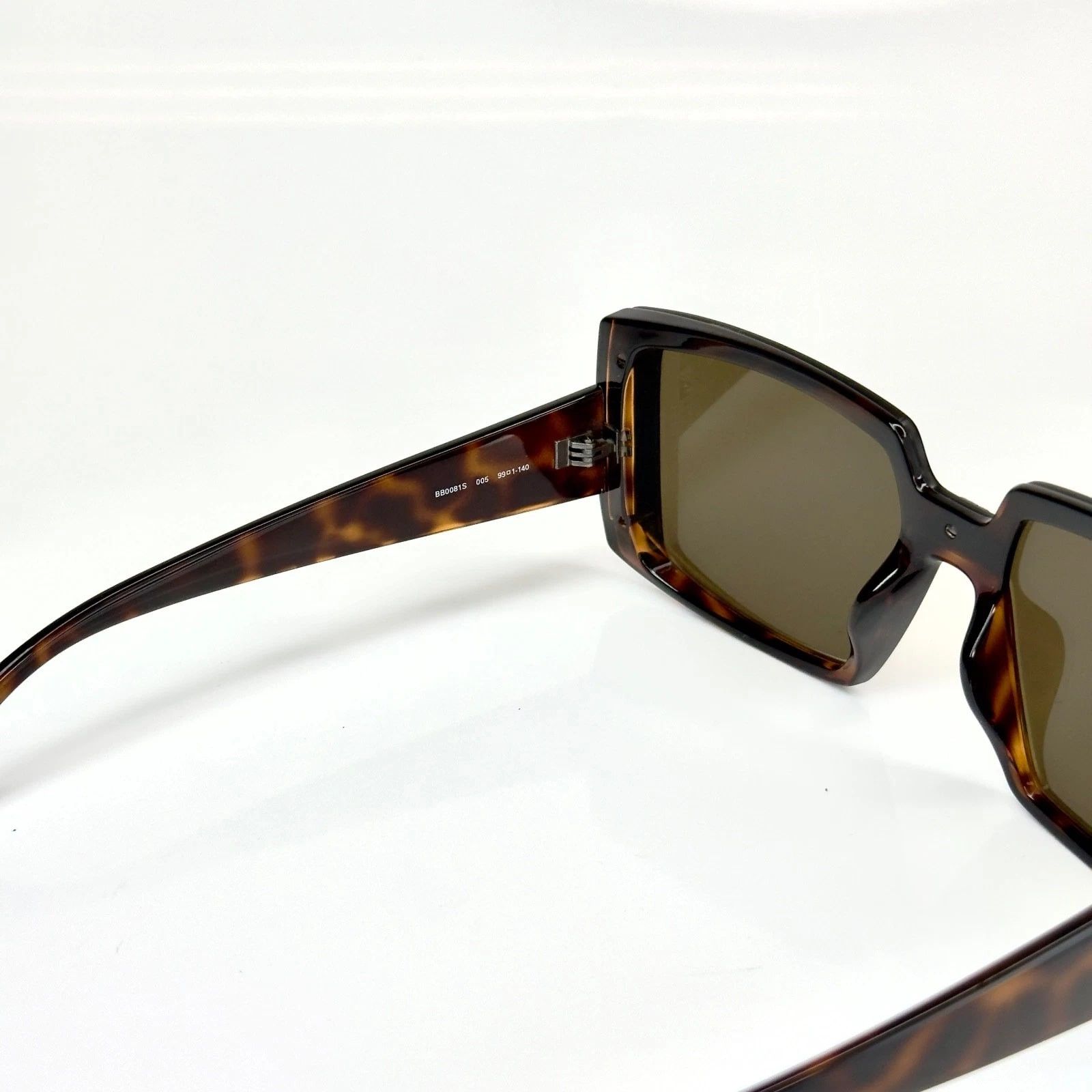 Balenciaga BALENCIAGA BB0081S Square Brown Gold Mirror 0081 005 Size ONE SIZE - 3 Thumbnail