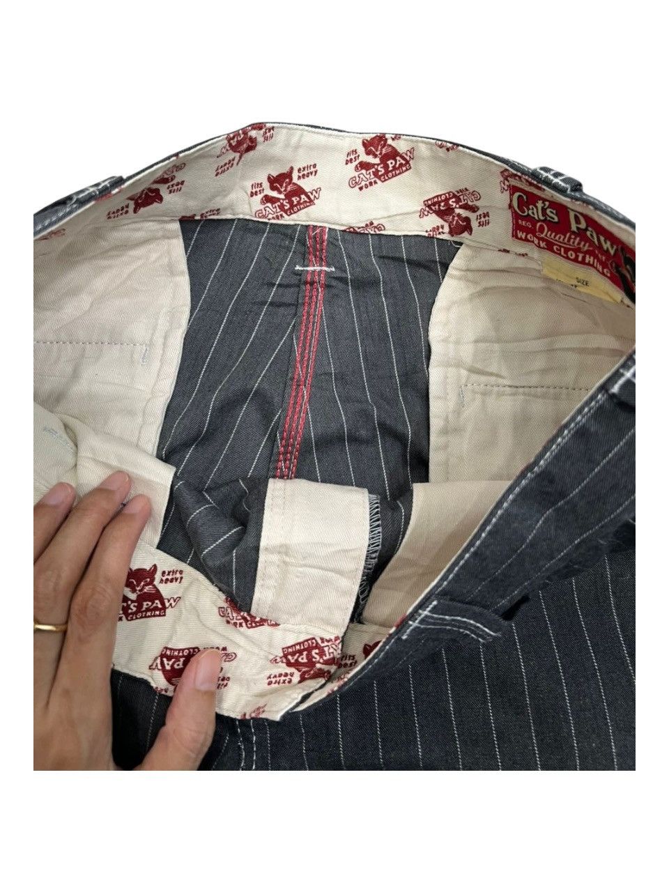 CAT'S PAW × Toyo Enterprises Cat’s Paw by Toyo Enterprise Stripes Pants Size US 32 / EU 48 - 8 Thumbnail