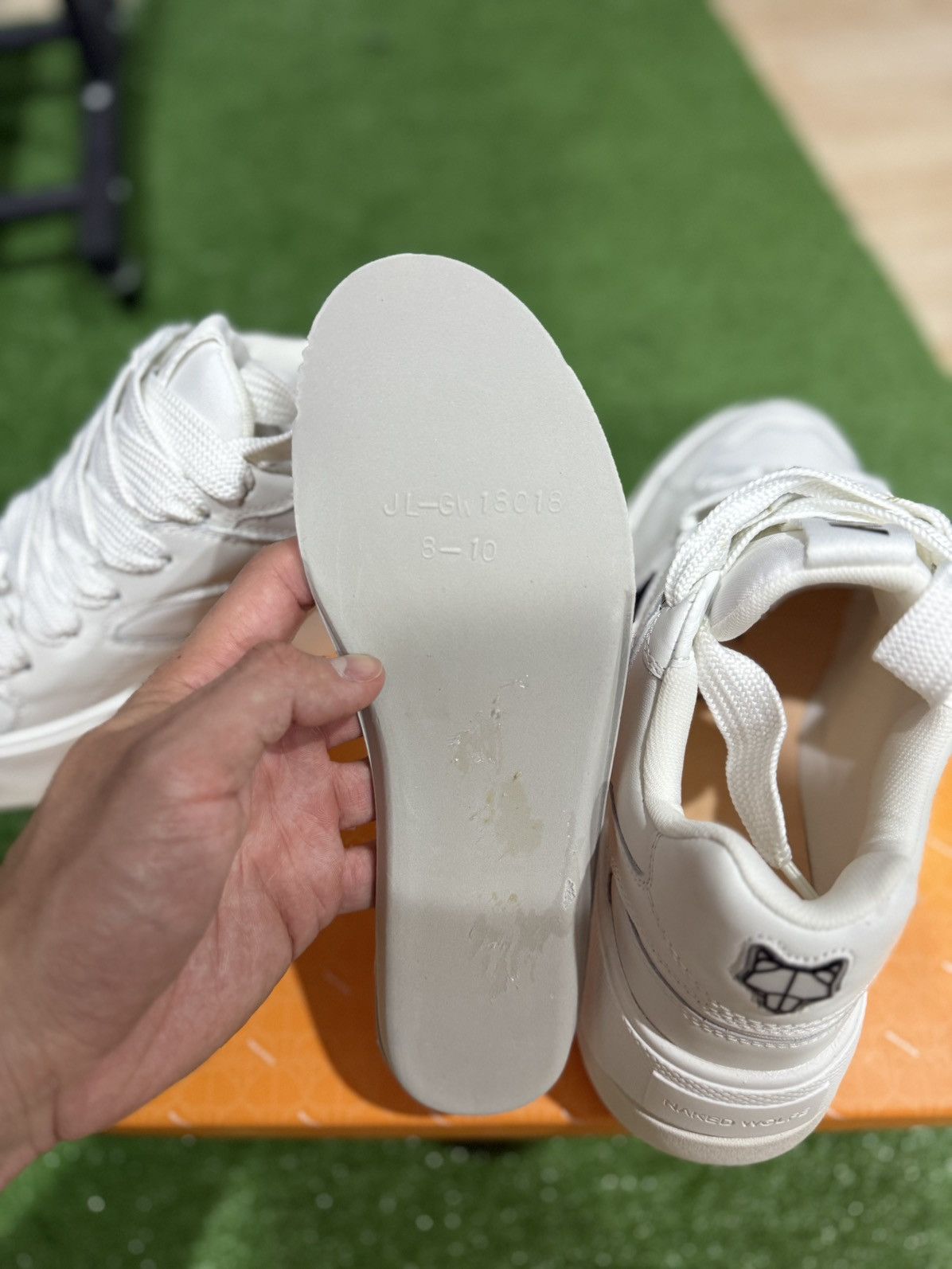 NAKED WOLFE Naked Wolfe 'Crash White' Cow Leather (Size 9/39 EU) Size US 9 / IT 39 - 8 Thumbnail