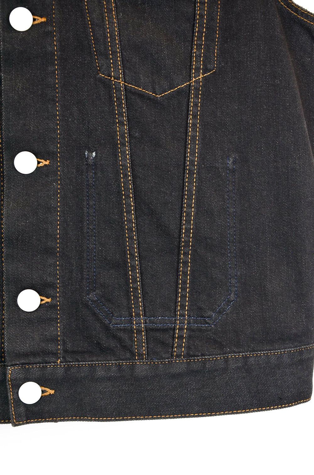Acne Studios Acne Studios Sleeveless Raw Denim Trucker Vest – Size L Size US L / EU 52-54 / 3 - 7 Thumbnail