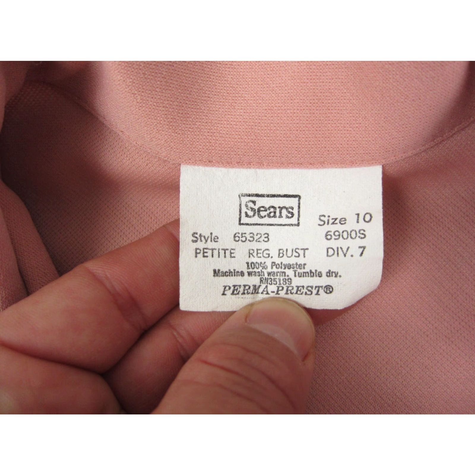 Sears VINTAGE Sears Jacket Womens Size 10 Pink Blazer 60s 70s Ladies Career Suit Shirt Hat? Size L / US 10 / IT 46 - 4 Thumbnail