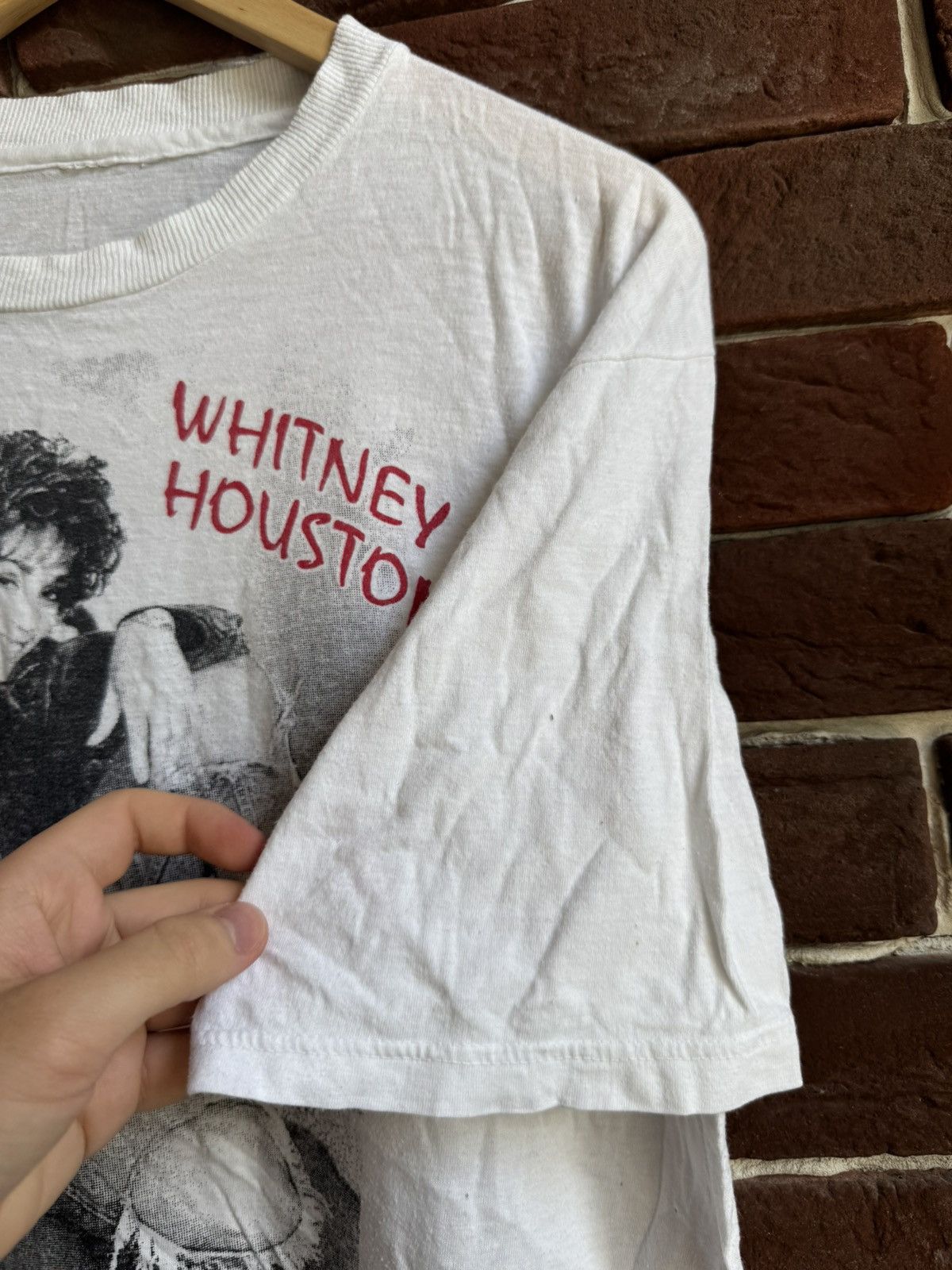 Band Tees × Rap Tees × Vintage Whitney Houston Vintage 90s Rap Band Tee Rare Print Love Size US L / EU 52-54 / 3 - 5 Thumbnail