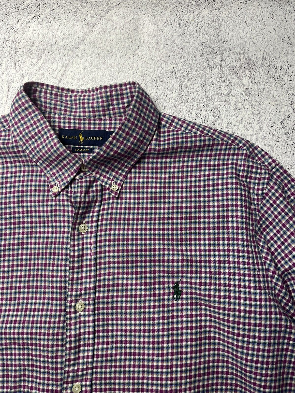 Flannel Men's Vintage RALPH LAUREN Rare Striped Flannel Plaid Shirt Size US XL / EU 56 / 4 - 7 Thumbnail