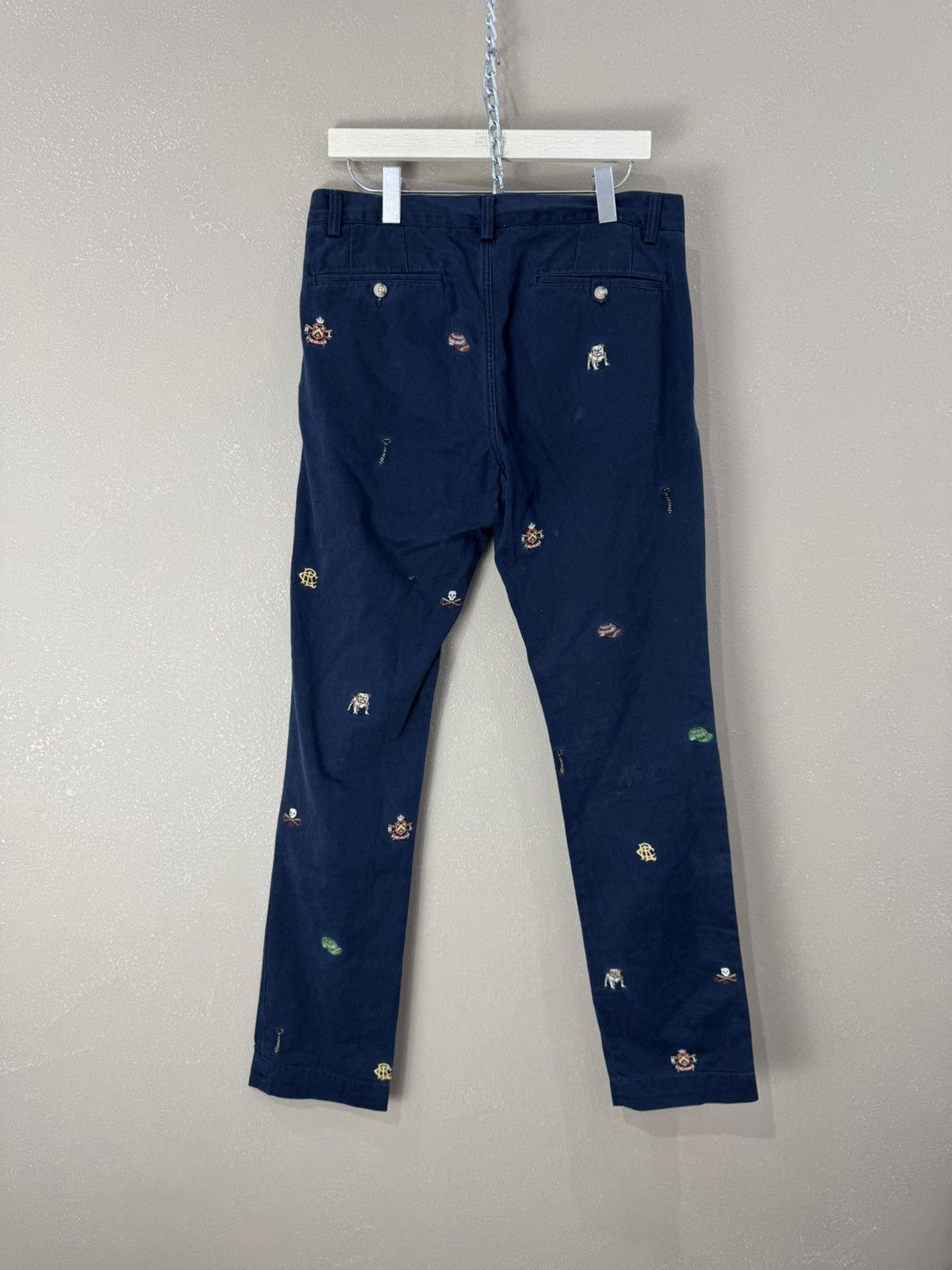Polo Ralph Lauren Polo Ralph Lauren Embroidered Dog Pants Chinos Rare Size US 34 / EU 50 - 2 Thumbnail