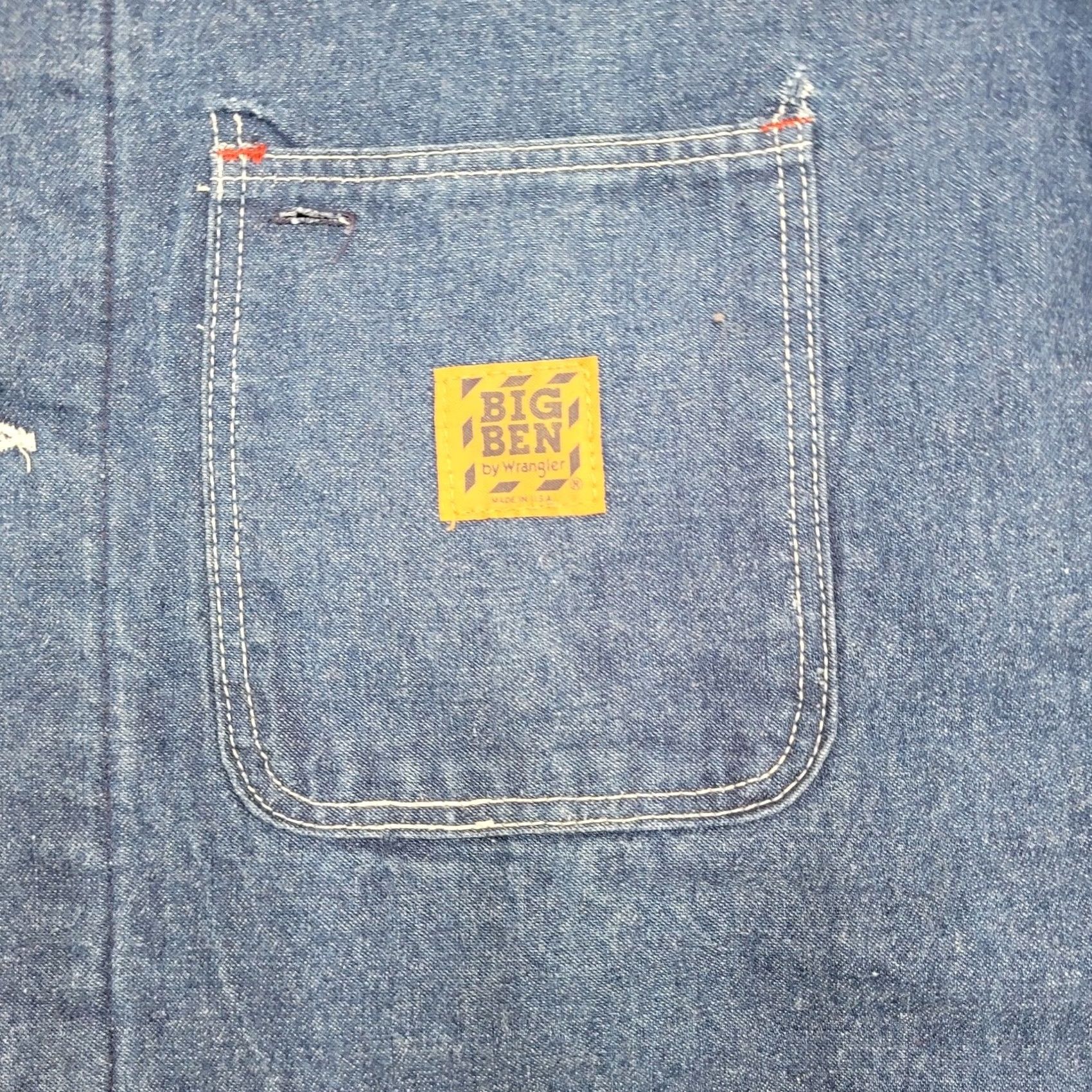 Wrangler VINTAGE Wrangler Big Ben HCSD Prison Denim Chore Coat M USA Sz 40 Jacket Coat Long Sleeve Workwear Size US M / EU 48-50 / 2 - 3 Thumbnail