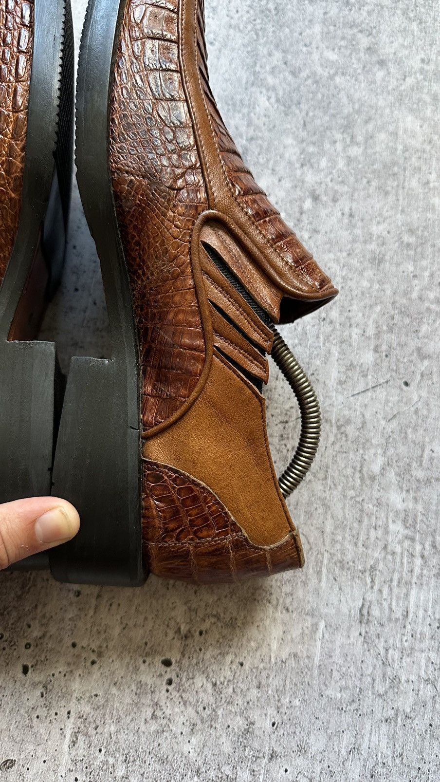 J.M. Weston J.M. Weston Very Rare Vintage Alligator Leather Formal Shoes Size US 8 / EU 41 - 13 Thumbnail