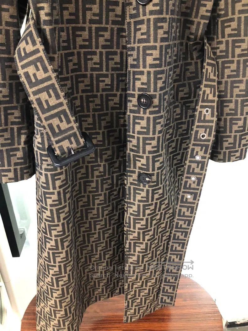 Fendi Fendi All-Print Trench Coat Size XS / US 0-2 / IT 36-38 - 4 Thumbnail