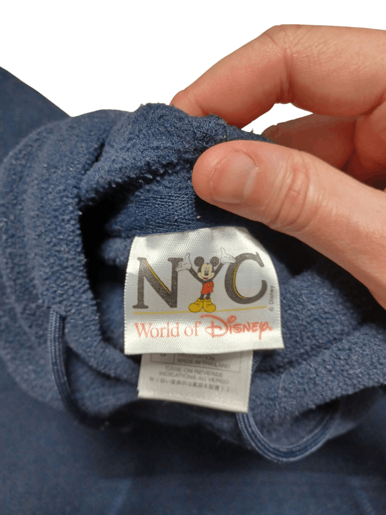 Mickey Mouse NC DISNEY MICKEY MOUSE VINTAGE FLEECE HOODIE EMBROIDERED LOG Size US M / EU 48-50 / 2 - 4 Thumbnail