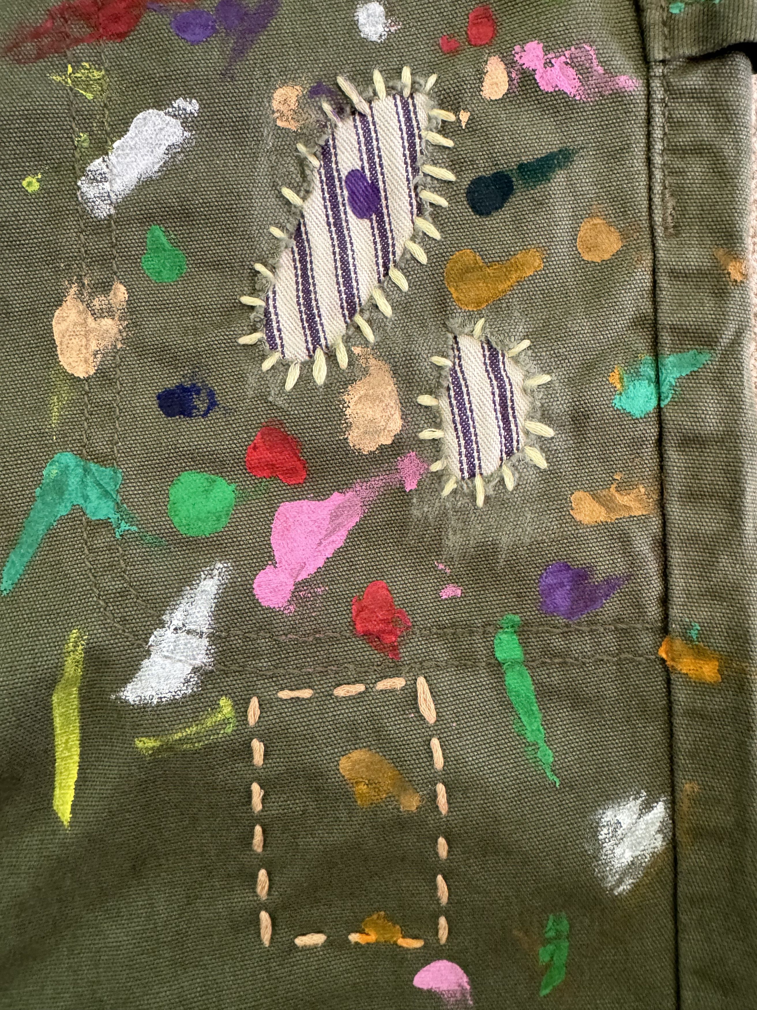 Other Custom Carpenter Patch and Paint Pants Size US 30 / EU 46 - 5 Thumbnail