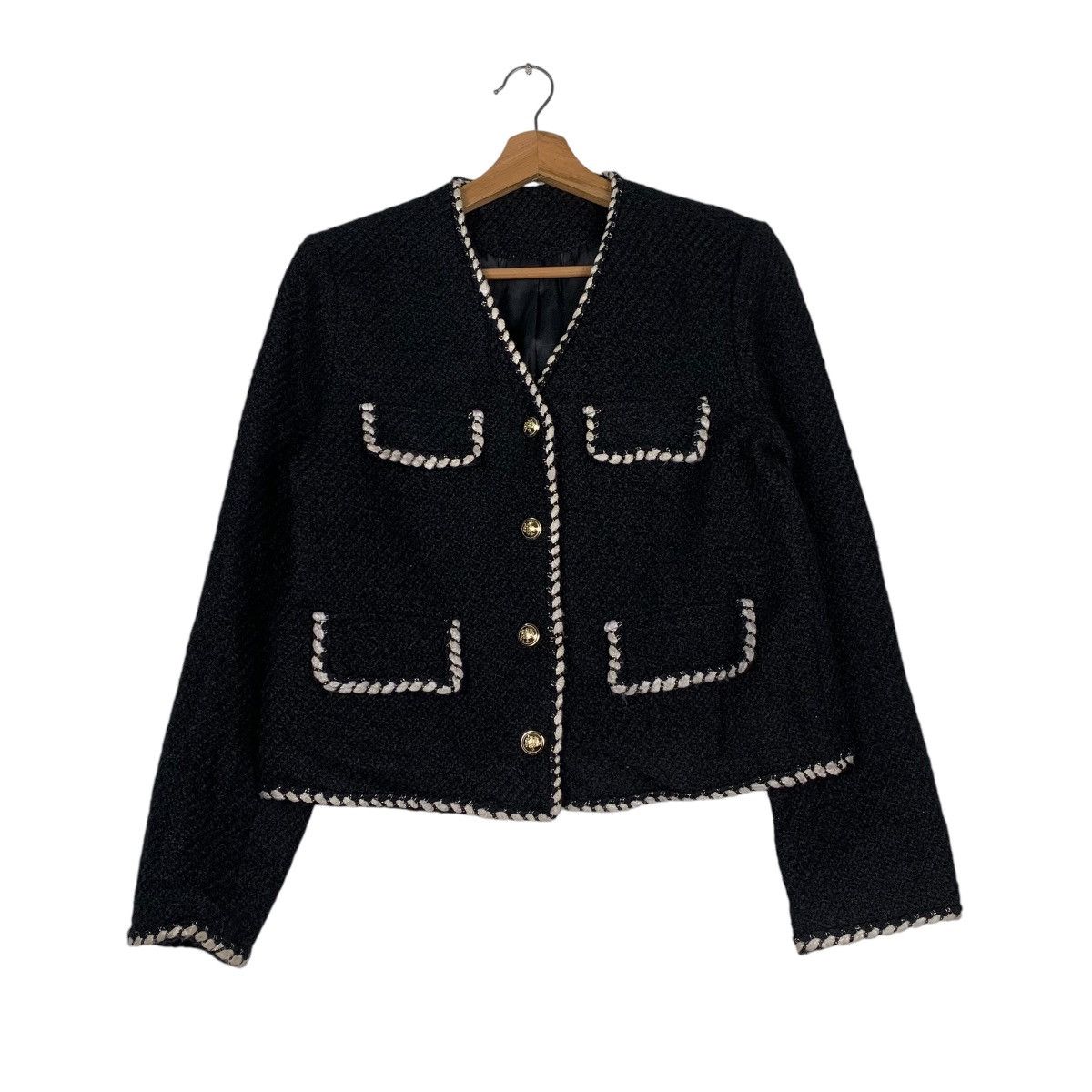 Japanese Brand Japanese Brand Nice Design Tweed Jacket Size M / US 6-8 / IT 42-44 - 1 Thumbnail