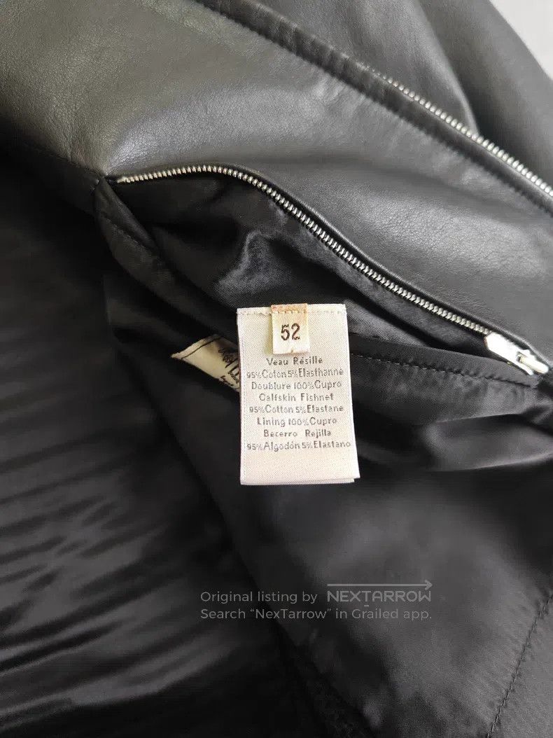 Hermes Hermes Leather jacket, black, goat leather jacket, side co Size US L / EU 52-54 / 3 - 6 Thumbnail