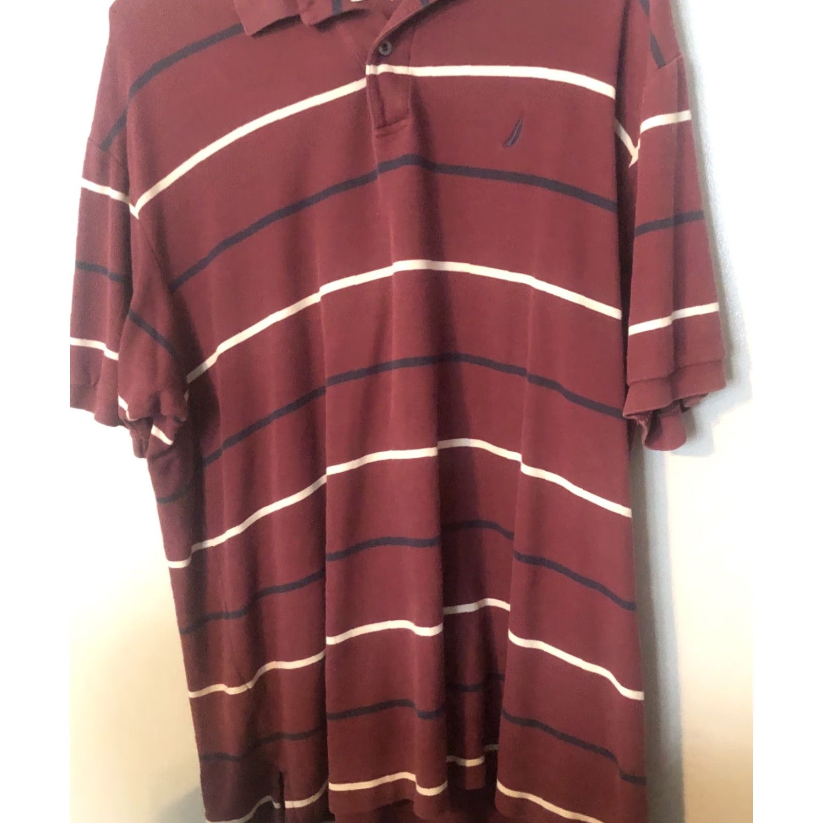 Nautica Nautica Polo Shirt XL Multicolor Stripe Embroidered Sail Logo Pima Cotton Mens Size US XL / EU 56 / 4 - 2 Thumbnail