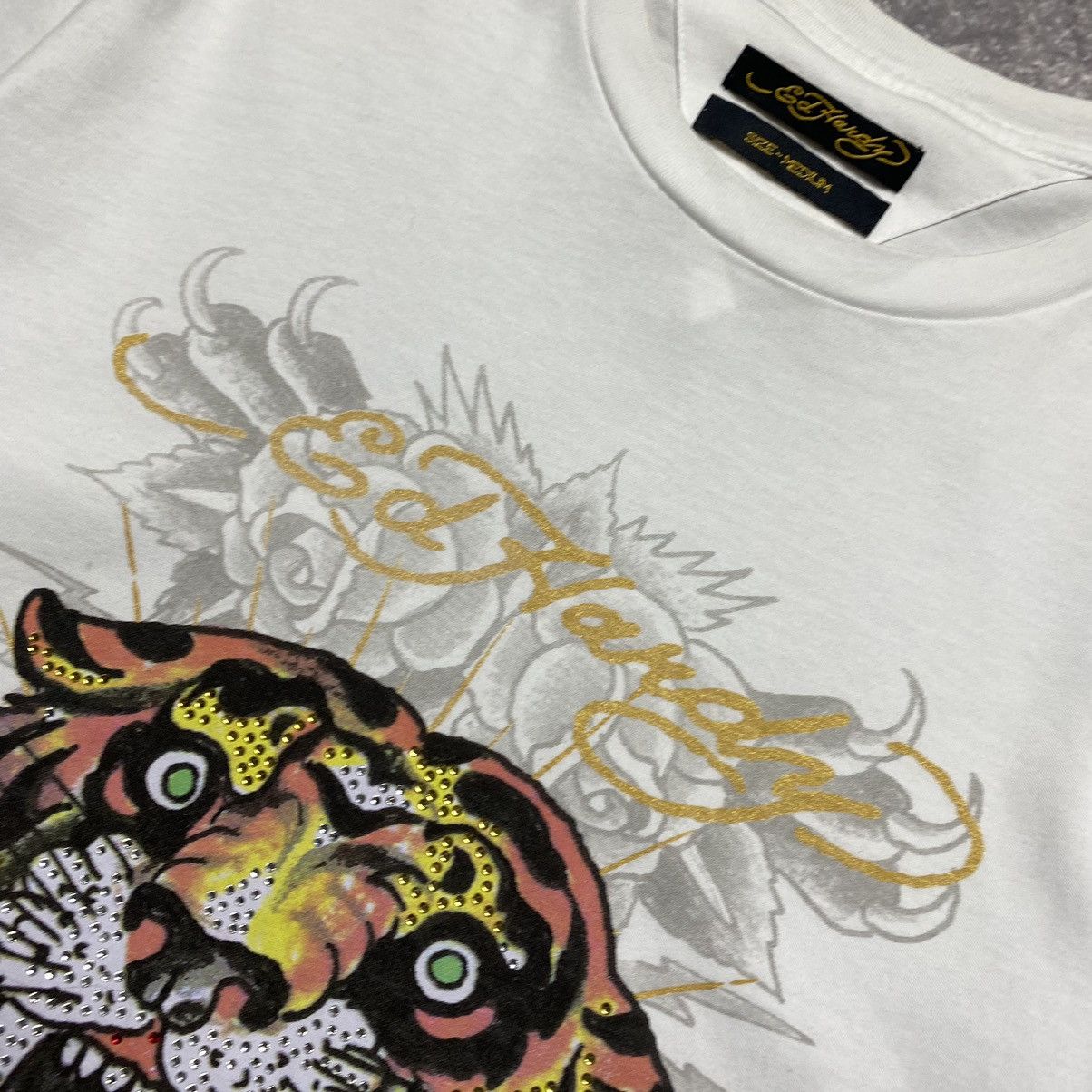 Ed Hardy Men’s Ed Hardy By Christian Audigier big logo y2k tee Size US M / EU 48-50 / 2 - 4 Thumbnail