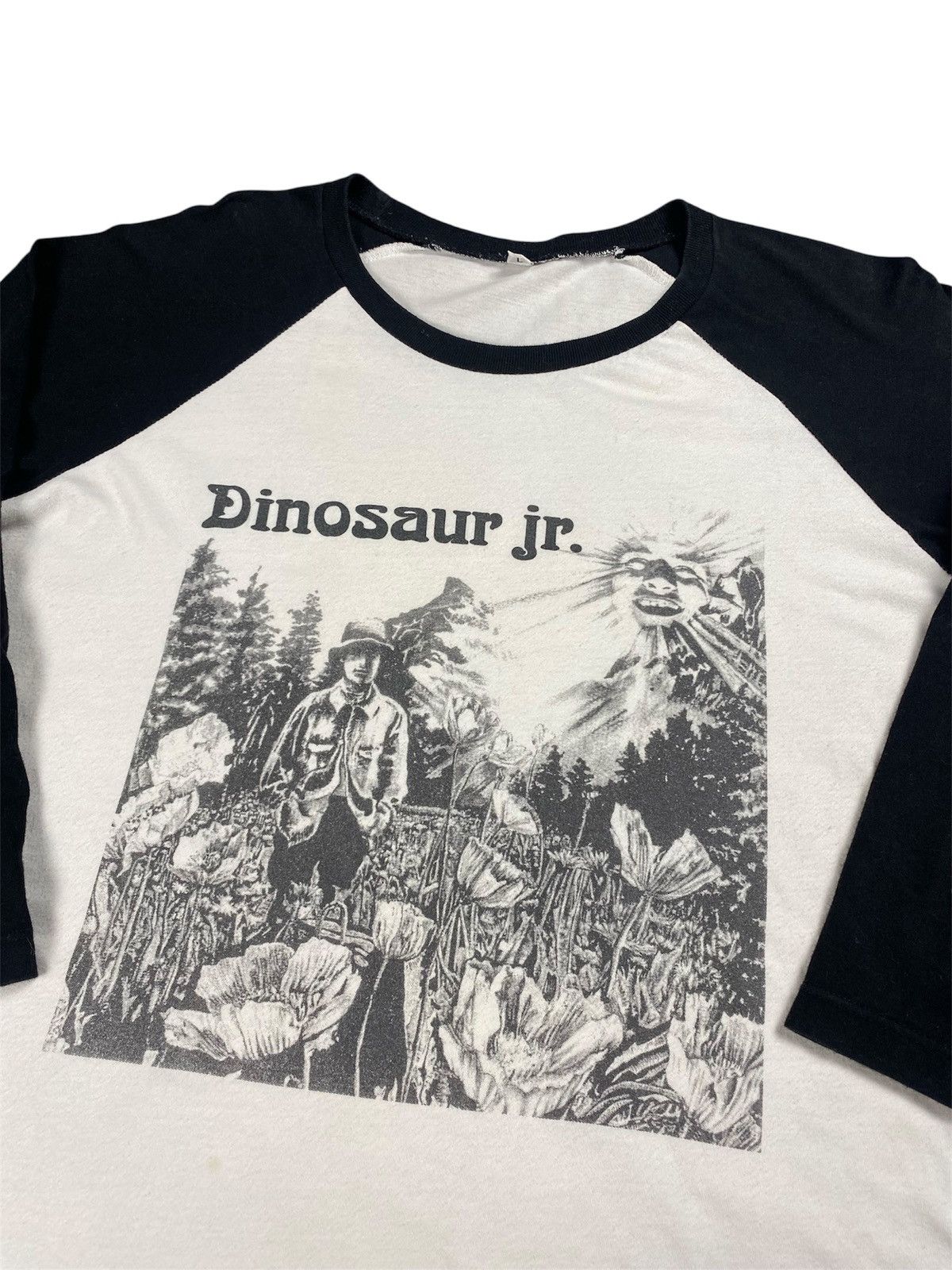 Band Tees Dinosaur Jr. Mountain Man Three-Quarter Sleeve T-Shirt Size US L / EU 52-54 / 3 - 3 Thumbnail
