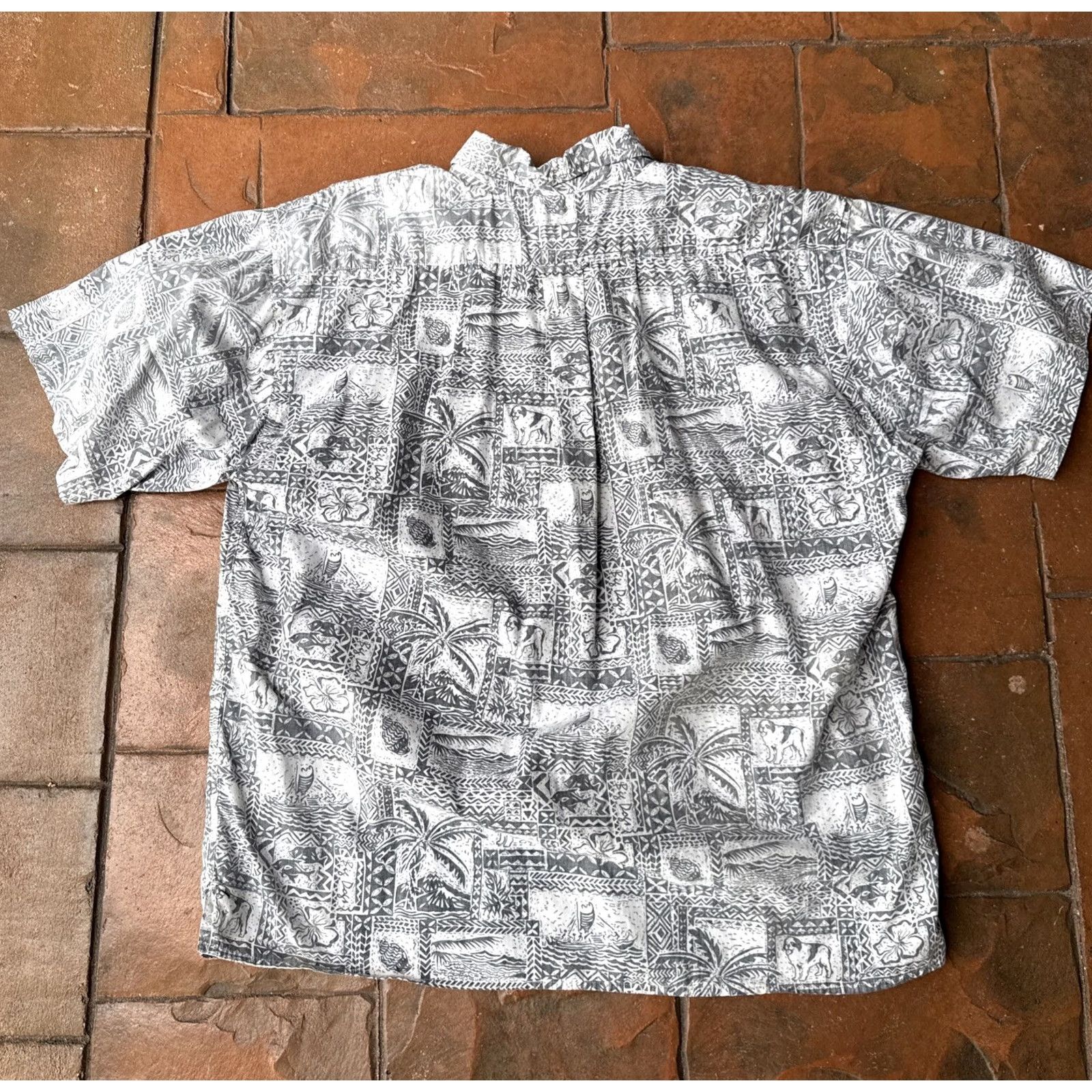 Big Dogs VINTAGE Big Hawaiian Tropical Beach Button Up Shirt Men’s Large Size US L / EU 52-54 / 3 - 3 Thumbnail