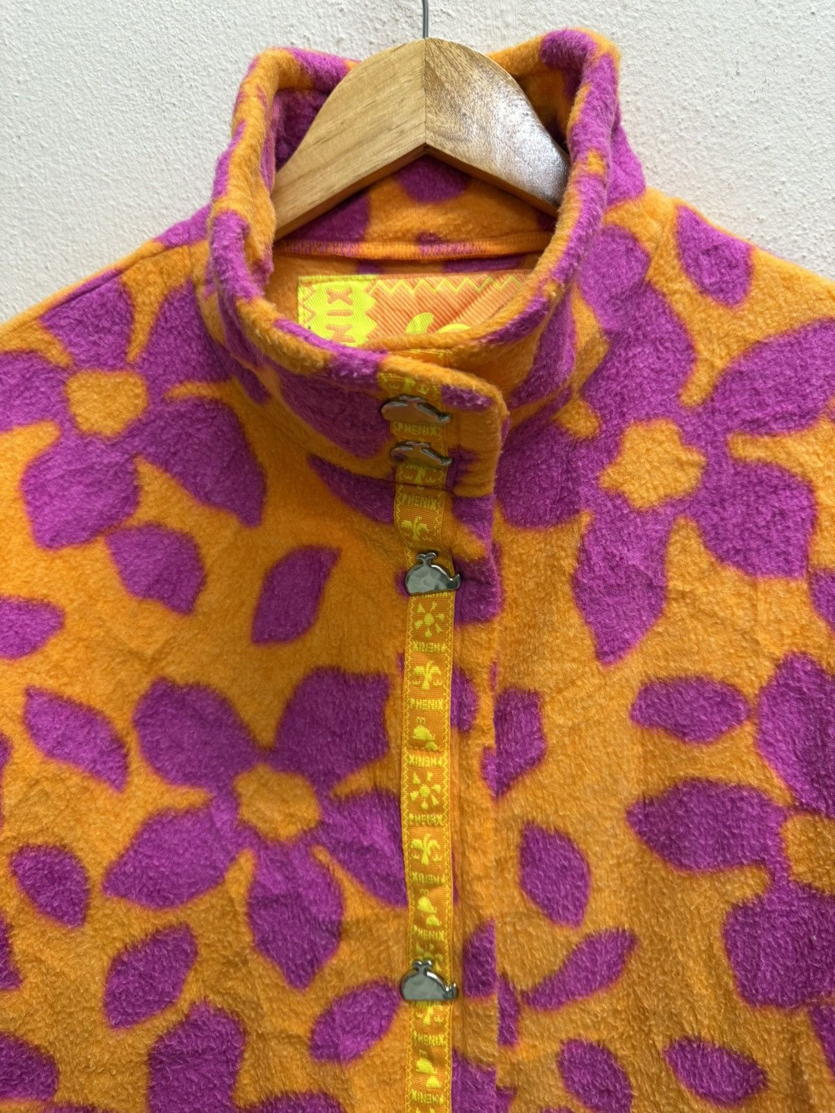 Phenix Vintage 90s Phenix All Over Print Fleece Jacket Button Snap Size US L / EU 52-54 / 3 - 19 Thumbnail