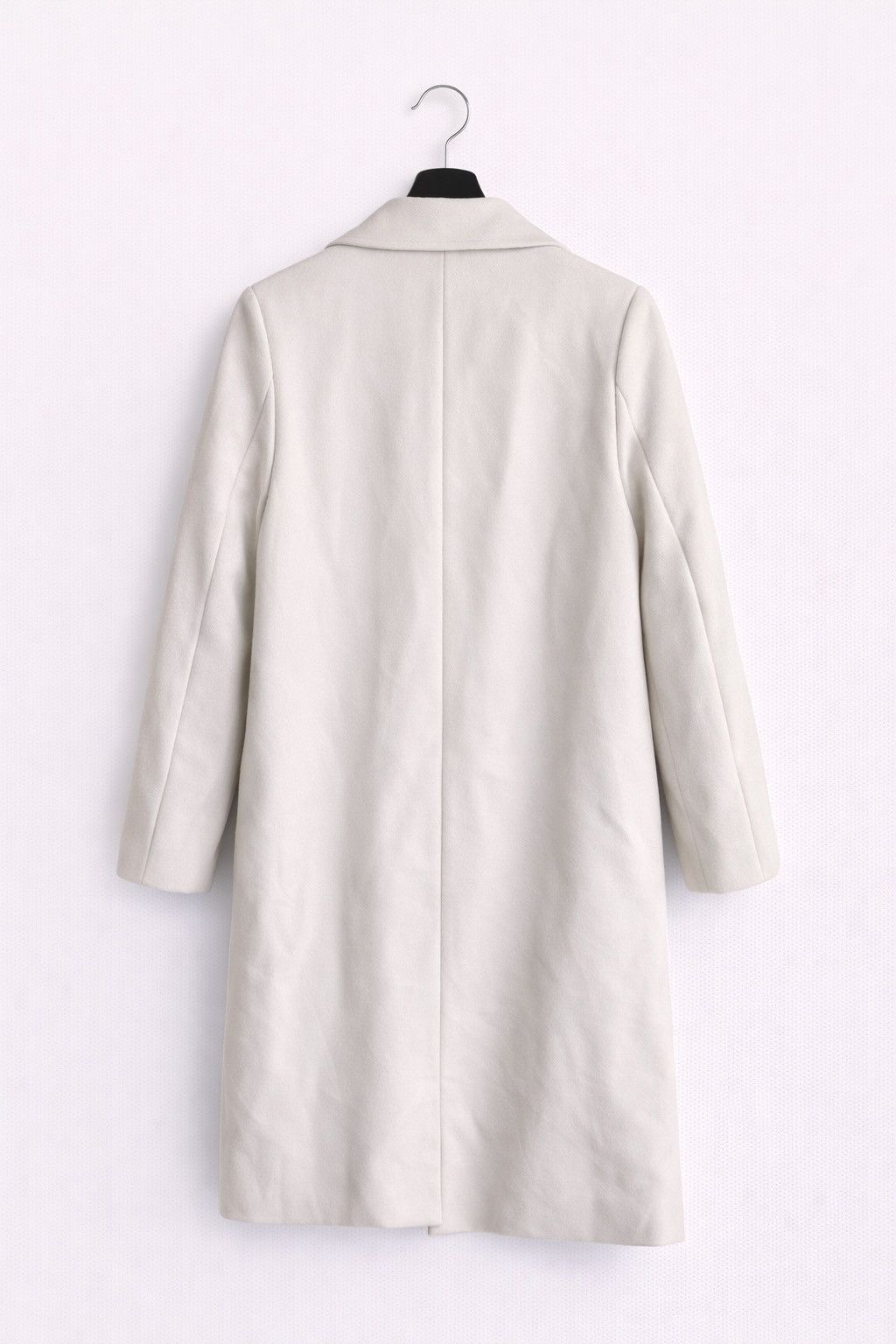 GU GU Light Beige Long Coat – Minimalist Single-Breasted Coat Size M / US 6-8 / IT 42-44 - 2 Thumbnail