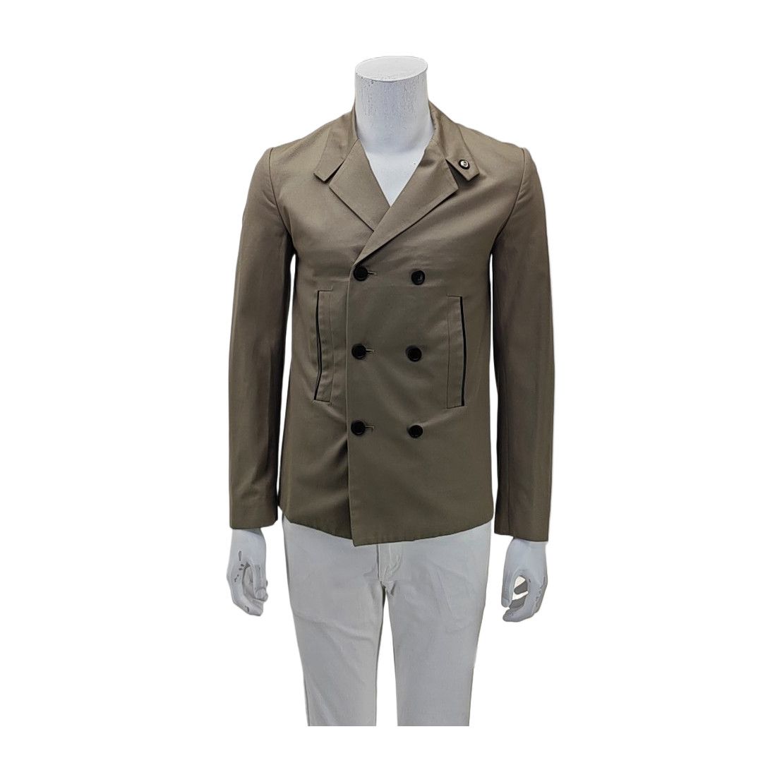 Dior Dior Homme Khaki Double Breasted Jacket Size 44 Size US S / EU 44-46 / 1 - 1 Thumbnail