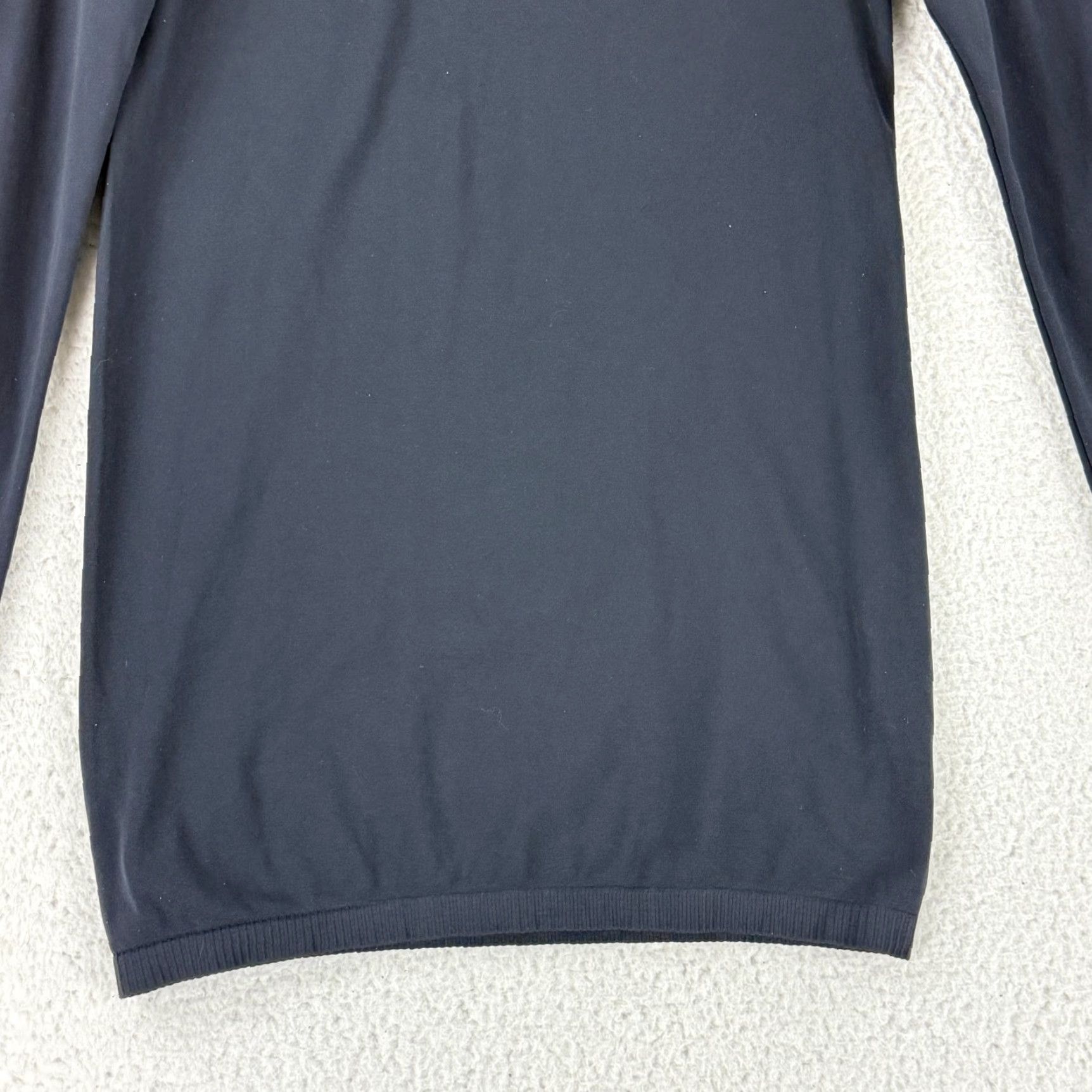 Acne Studios Acne Studios Mini Dress Womens OS Black Long Sleeve Bodycon Crew Neck Size ONE SIZE - 4 Thumbnail
