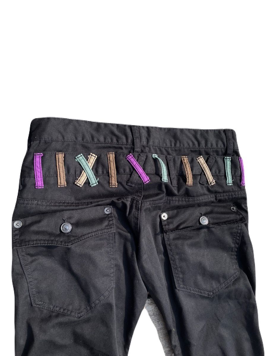If Six Was Nine 2000s Japanese archive Vkei Double Waist Zip Gather Pants Size US 29 - 6 Thumbnail