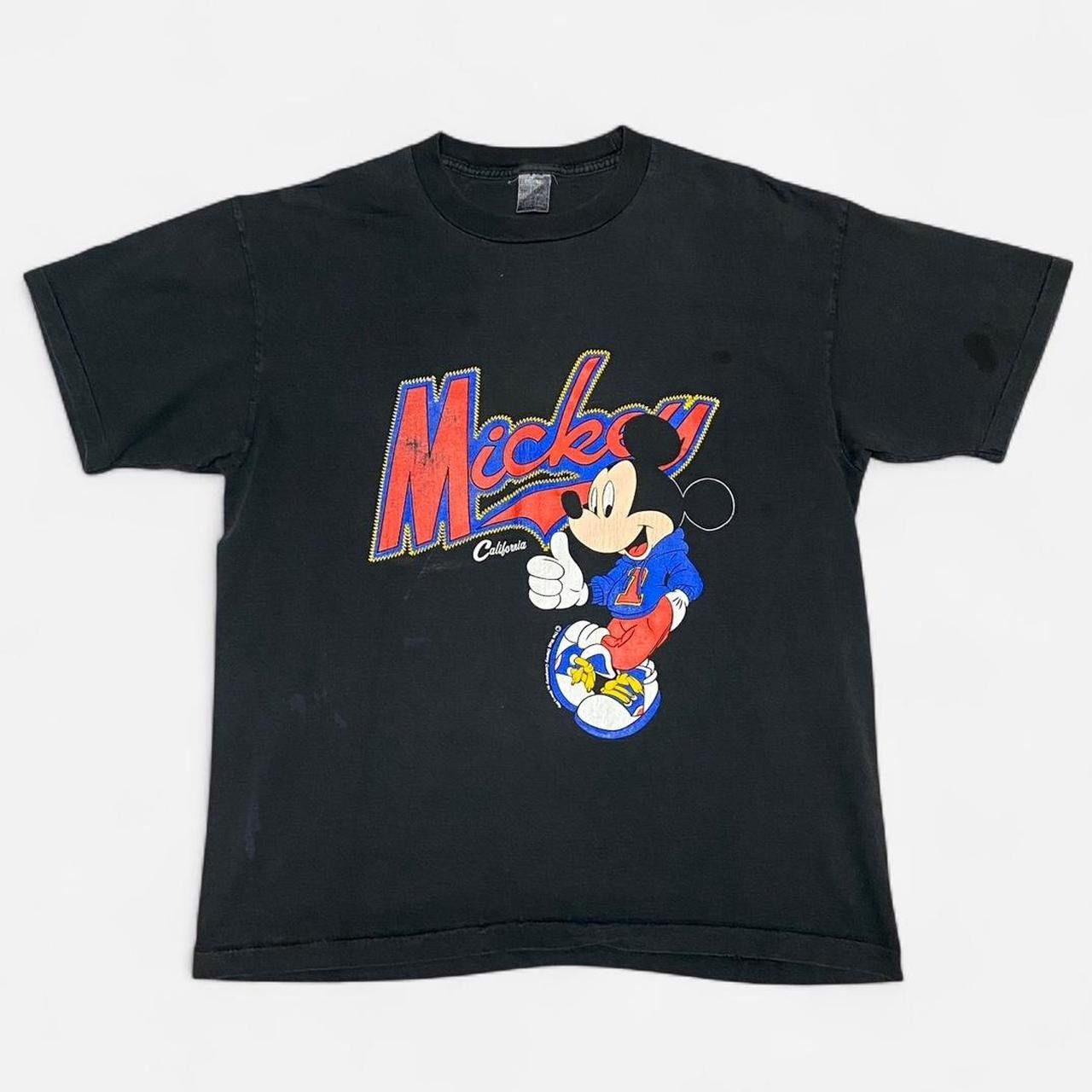Mickey Mouse Vintage single stitch Mickey Mouse big graphic black T-shirt Size US L / EU 52-54 / 3 - 1 Thumbnail