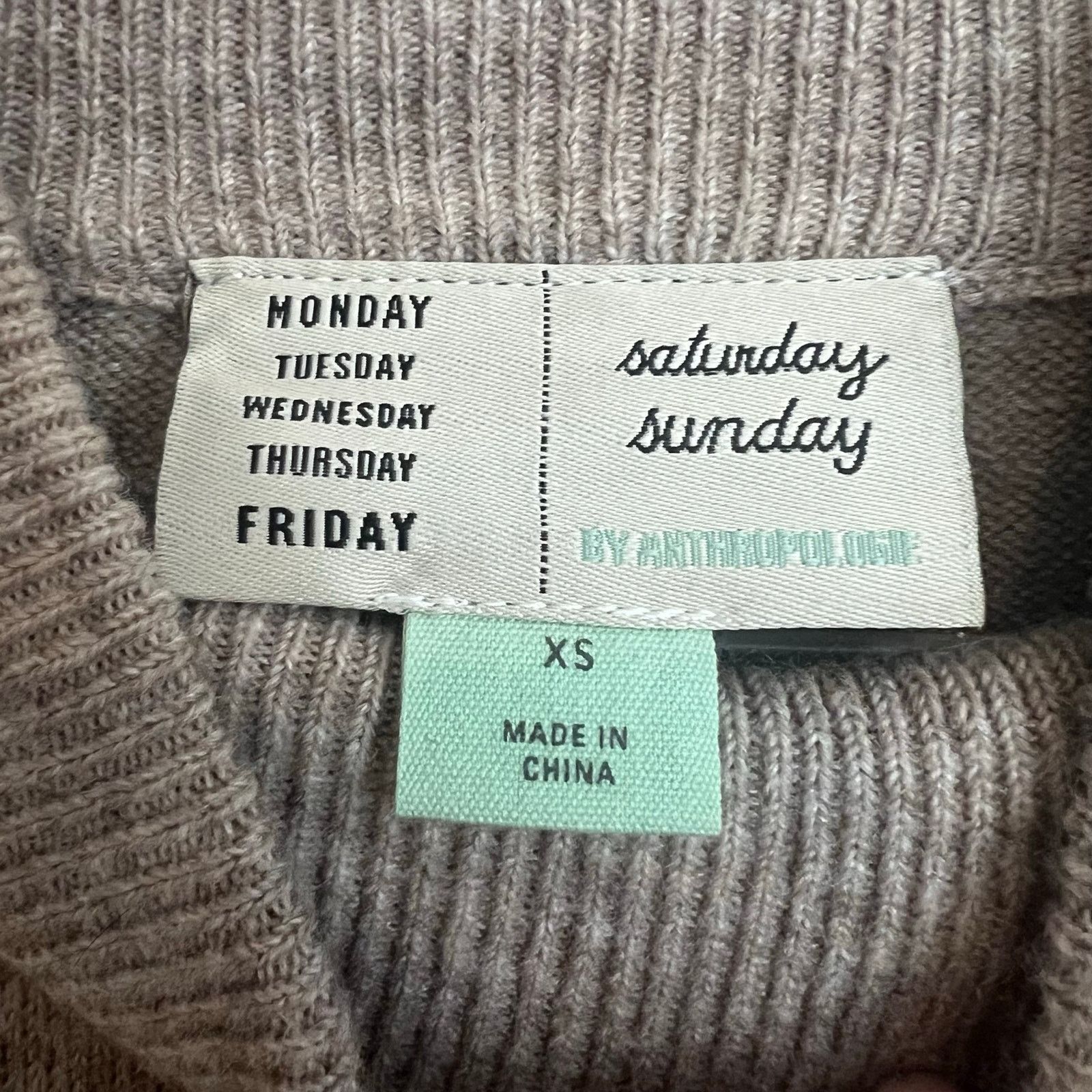Anthropologie Anthropologie Saturday Sunday Midi Sweater Dress XS OVERSIZD Size XS / US 0-2 / IT 36-38 - 5 Thumbnail