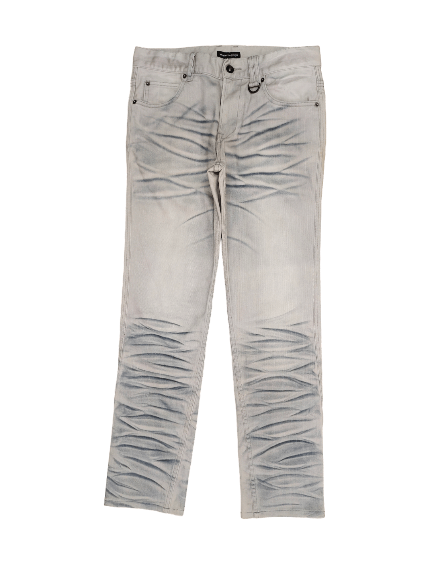 semanticdesign Semantic Design Clawmark Charcoal Design Denim Jeans Size US 31 - 1 Thumbnail