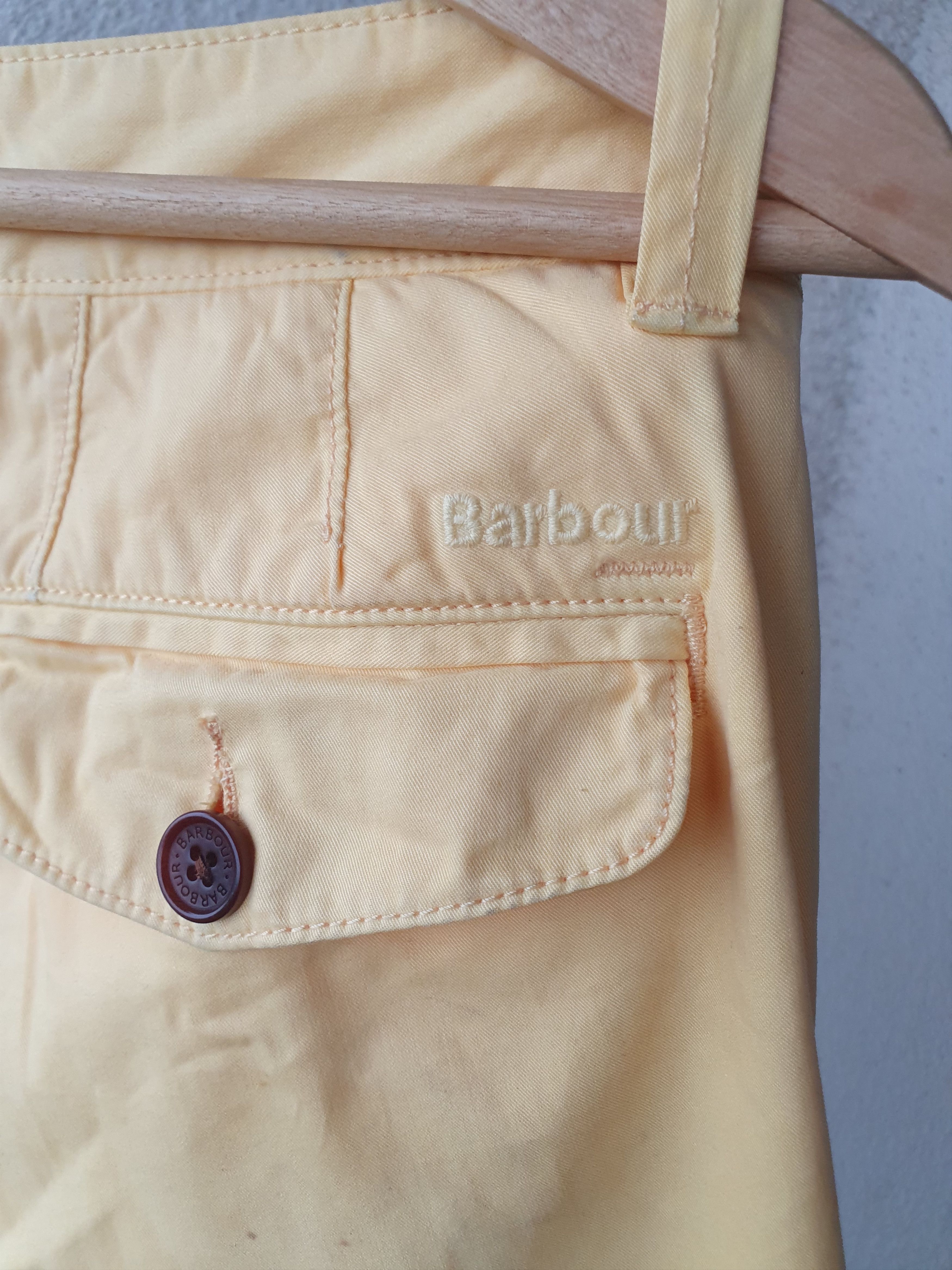 Barbour Barbour Euston Garment Dyed Yellow Pants sz 34/34 Size US 34 / EU 50 - 13 Thumbnail