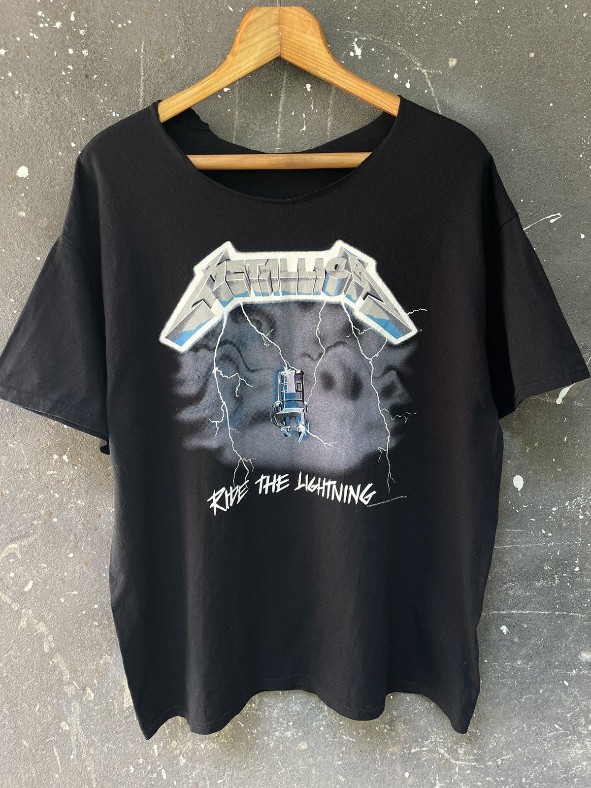 Metallica Vintage Metallica 2007 Ride The Lightning T-Shirt Black Size US XL / EU 56 / 4 - 3 Thumbnail