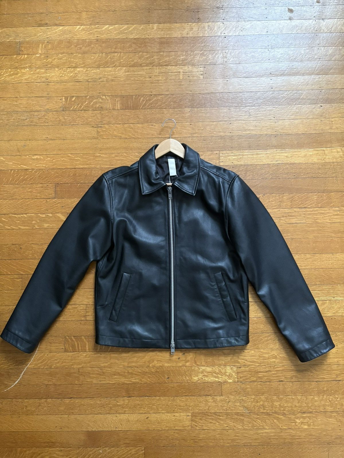 Designer × Sunflower Sunflower Short Lamb Leather Jacket Black 48 