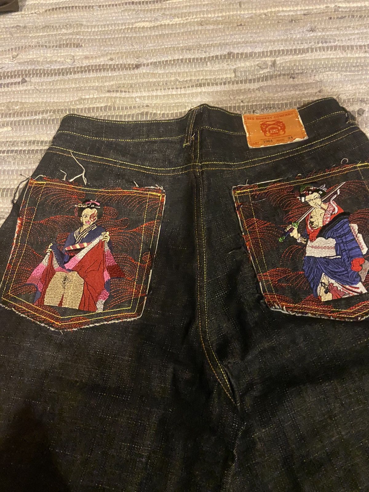 RMC Jeans Red monkey denim Japanese denim Size US 34 / EU 50 - 4 Thumbnail