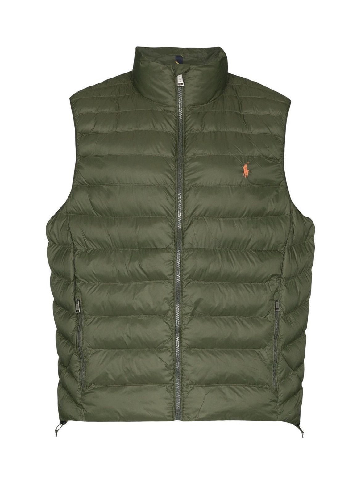 image of Men’S Polo Ralph Laurent Padded Vest Size S New in Olive, Men's