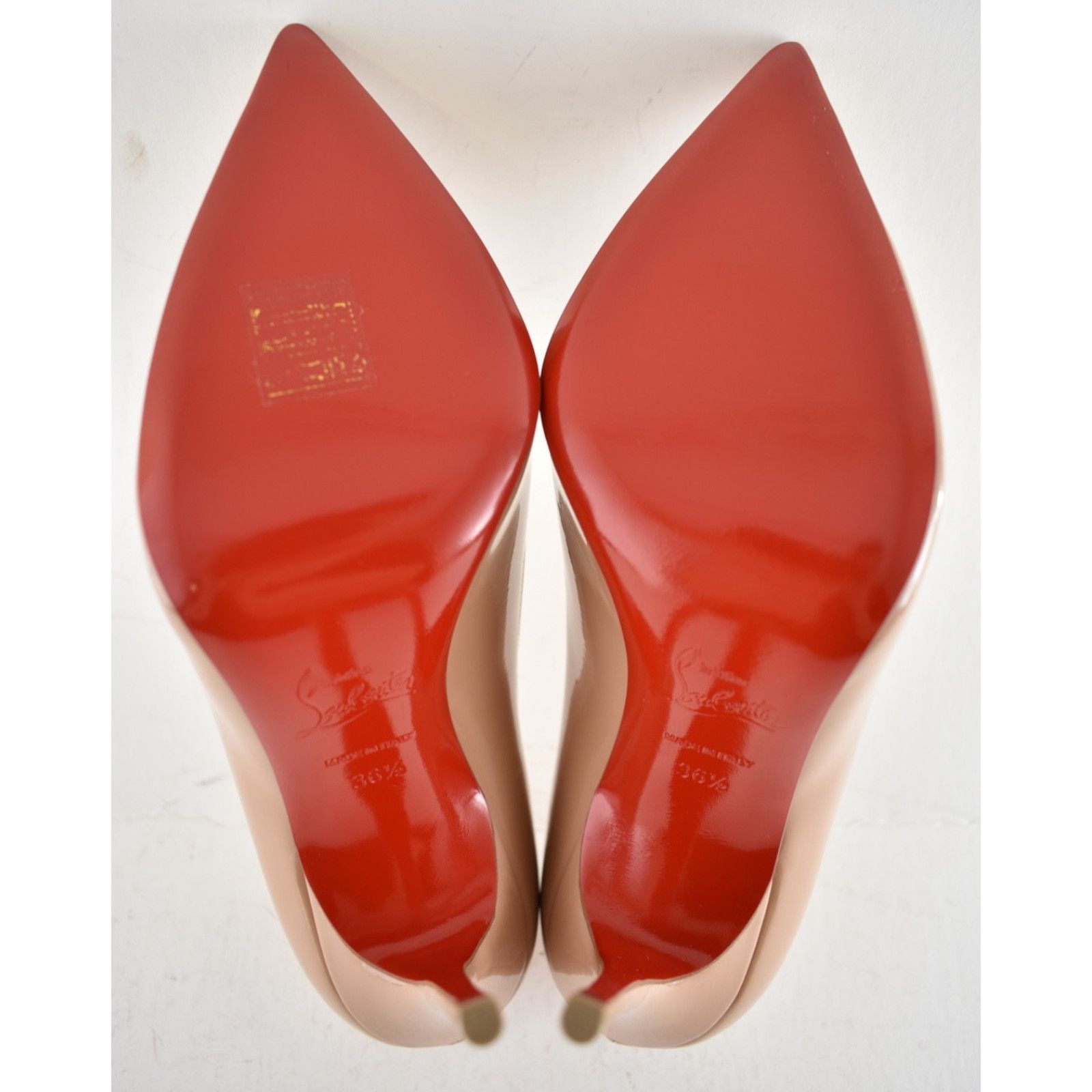 Christian Louboutin Christian Louboutin Decollete 554 100 Patent Nude 6248 Size US 6.5 / IT 36.5 - 14 Thumbnail