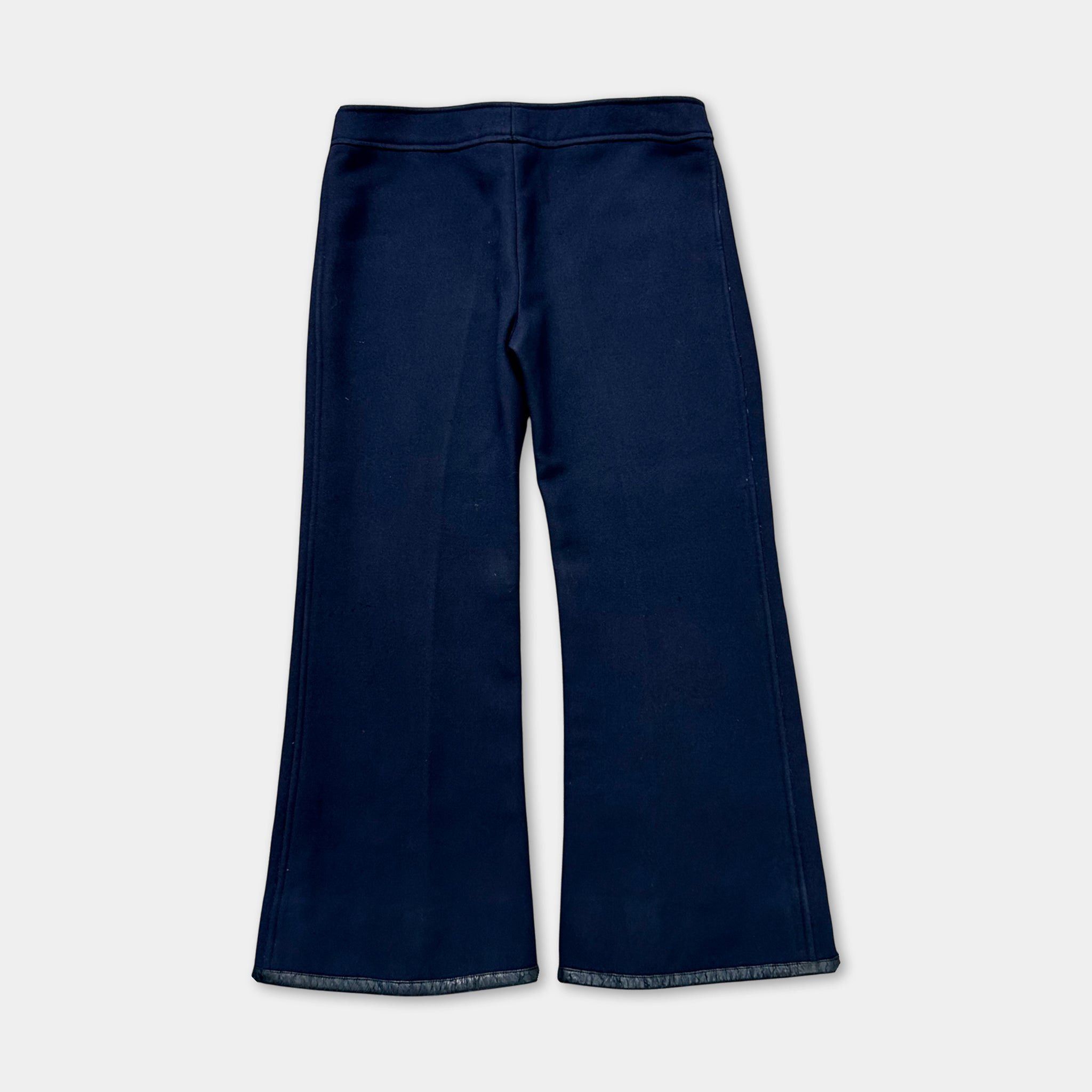 Courreges Courreges Paris Vintage Wide Leg Wool Navy Pants Size 26" / US 2 / IT 38 - 4 Thumbnail