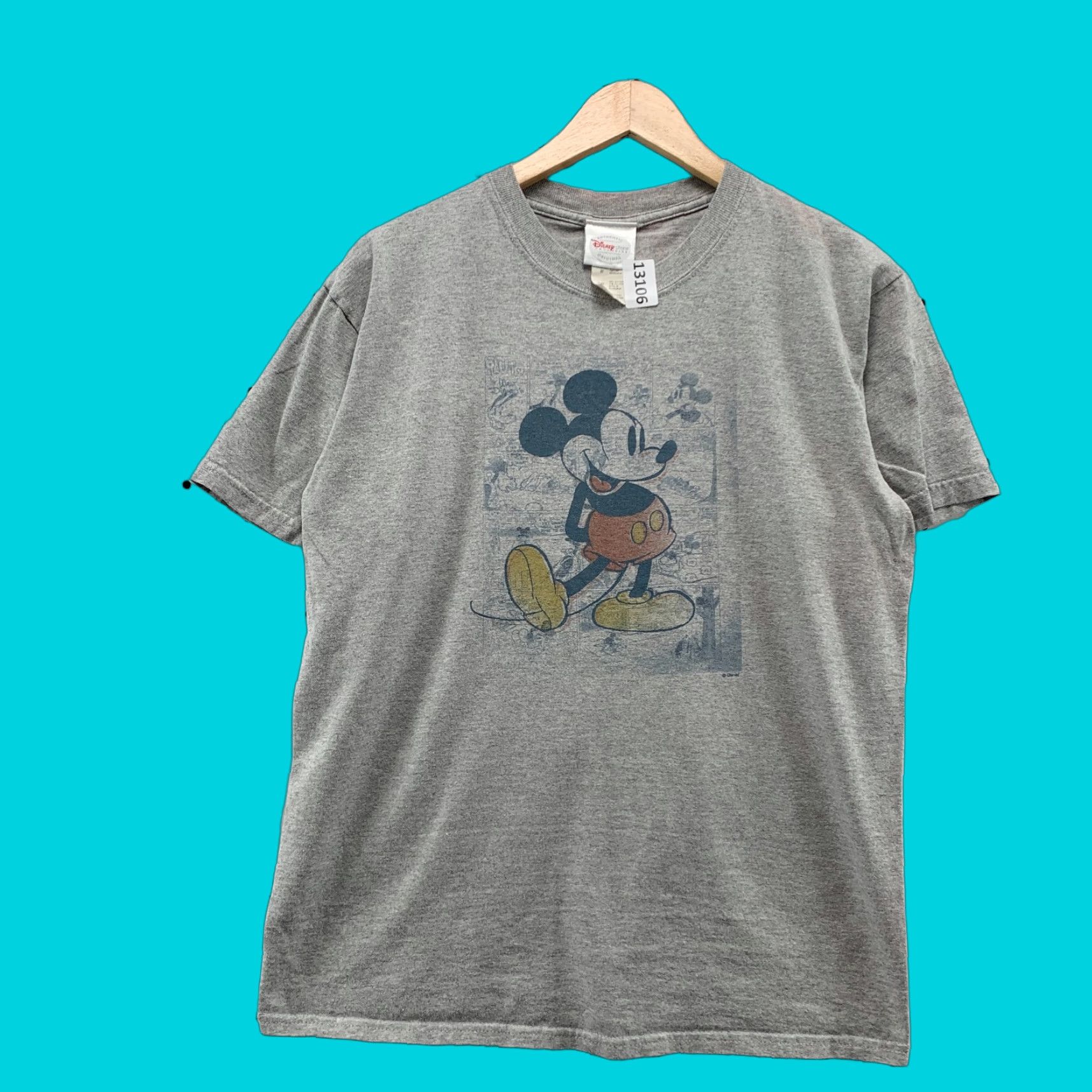 Disney Disney Mickey Mouse Graphic T-Shirt Short Sleeve Unisex Adult Medium Gray Cartoon Size US M / EU 48-50 / 2 - 1 Thumbnail