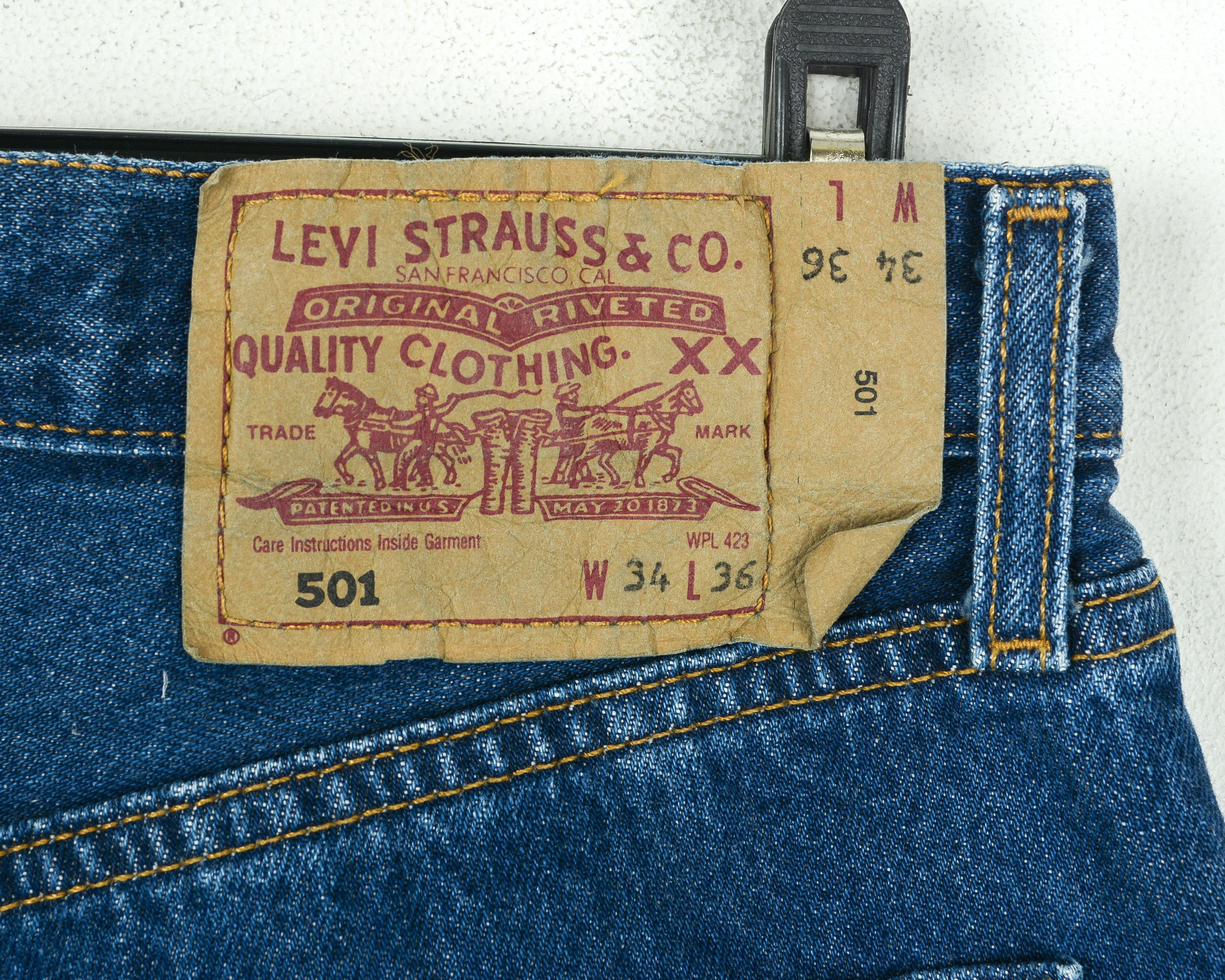 Levi's 501 Vintage W34 L36 Reg Straight Denim Jeans South Africa Size US 34 / EU 50 - 7 Thumbnail